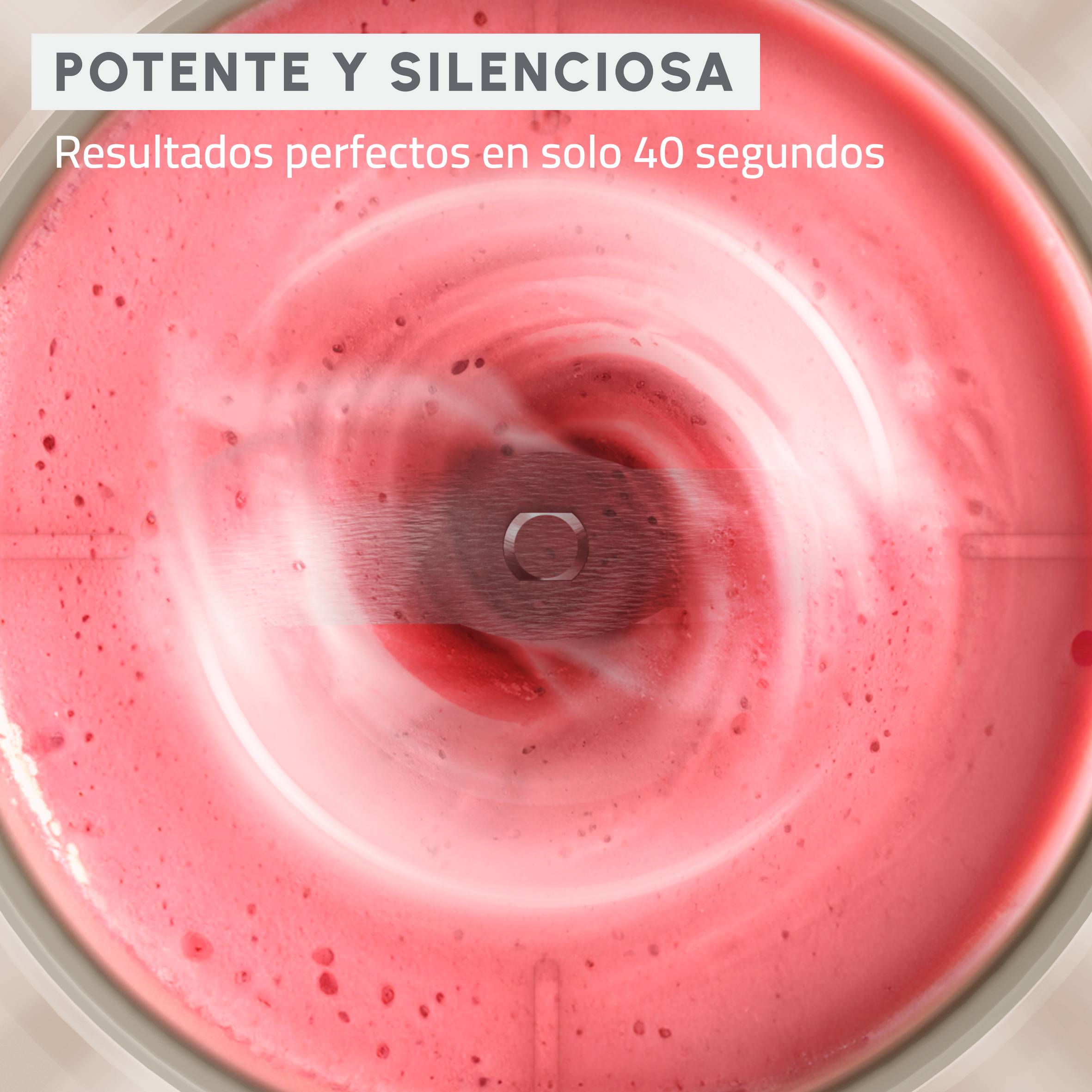 Lightmix, Batidora portátil, 300 ml, Potente, Ligera, Color Arena