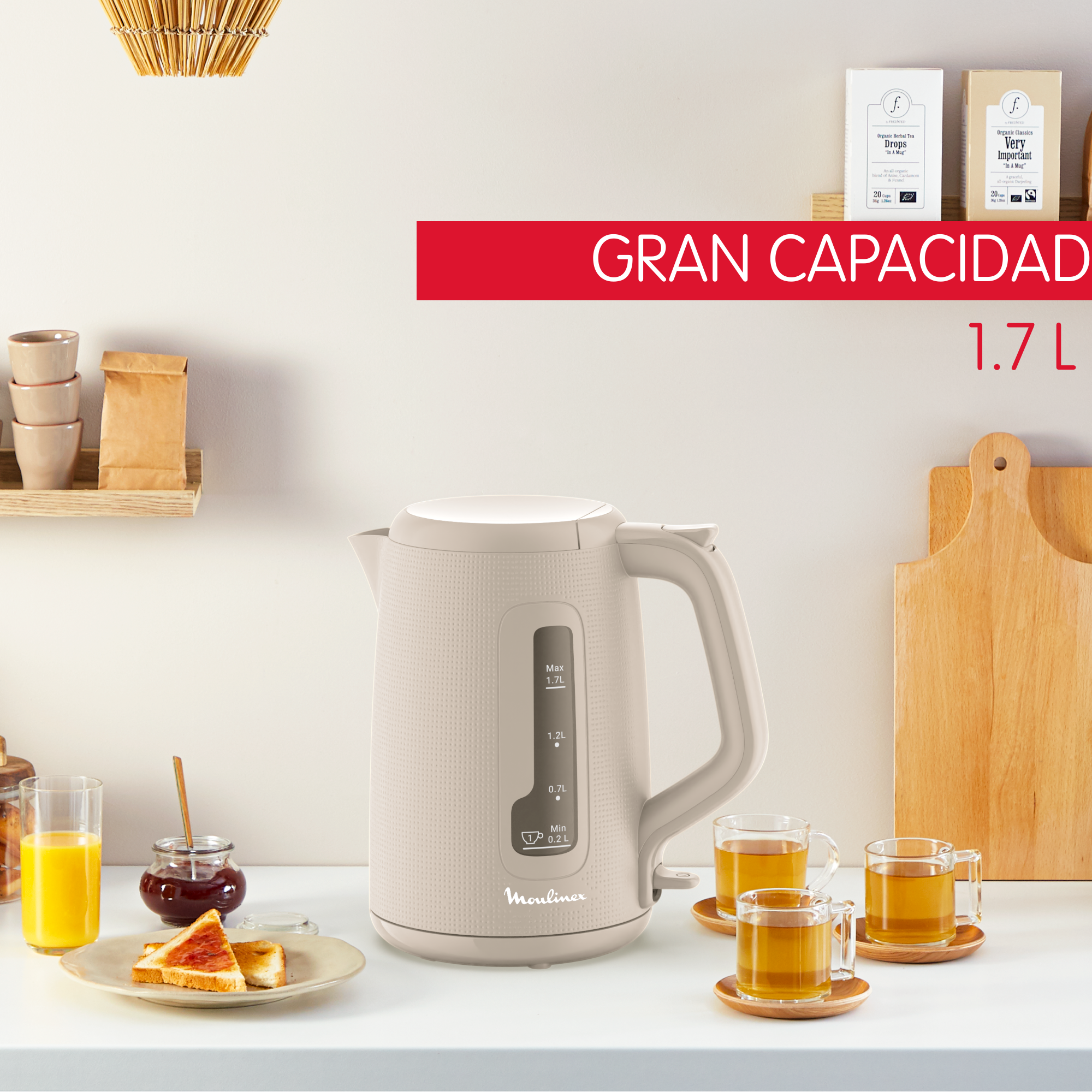 Morning, Hervidor, Beige, 1.7 L