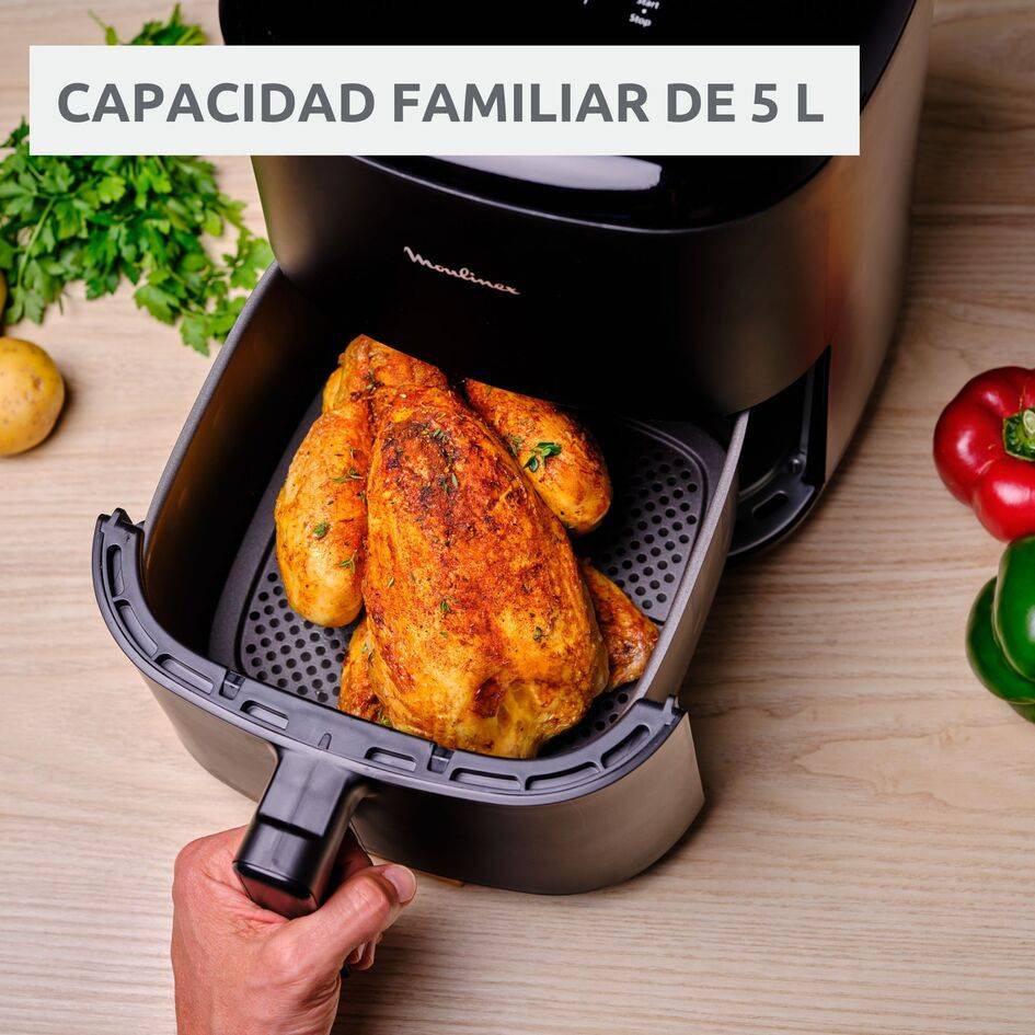 Easy Fry Max, Freidora de aire, 5L, Negro