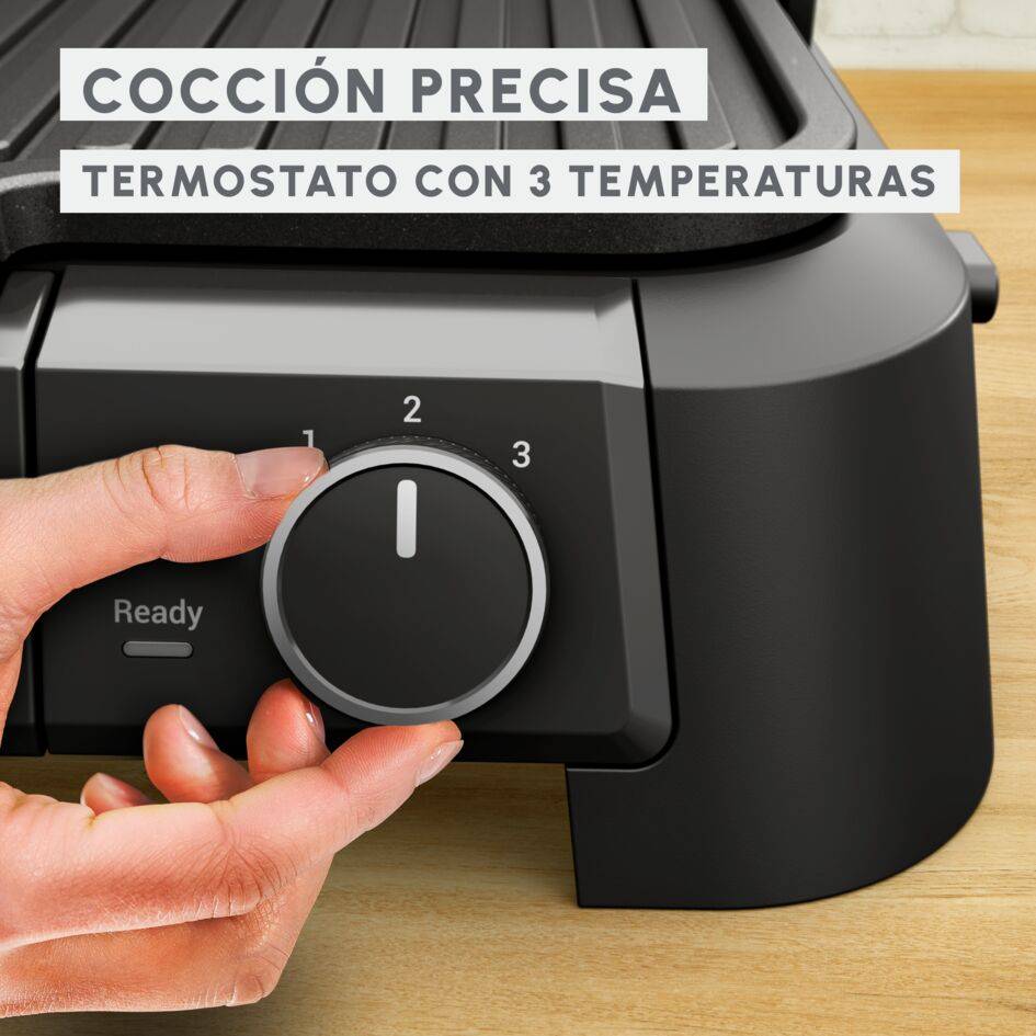 SuperGrill 3in1, Grill, Barbacoa y Horno, 2000&nbsp;W, Termostato regulable, 3&nbsp;alturas, Apertura a 180º