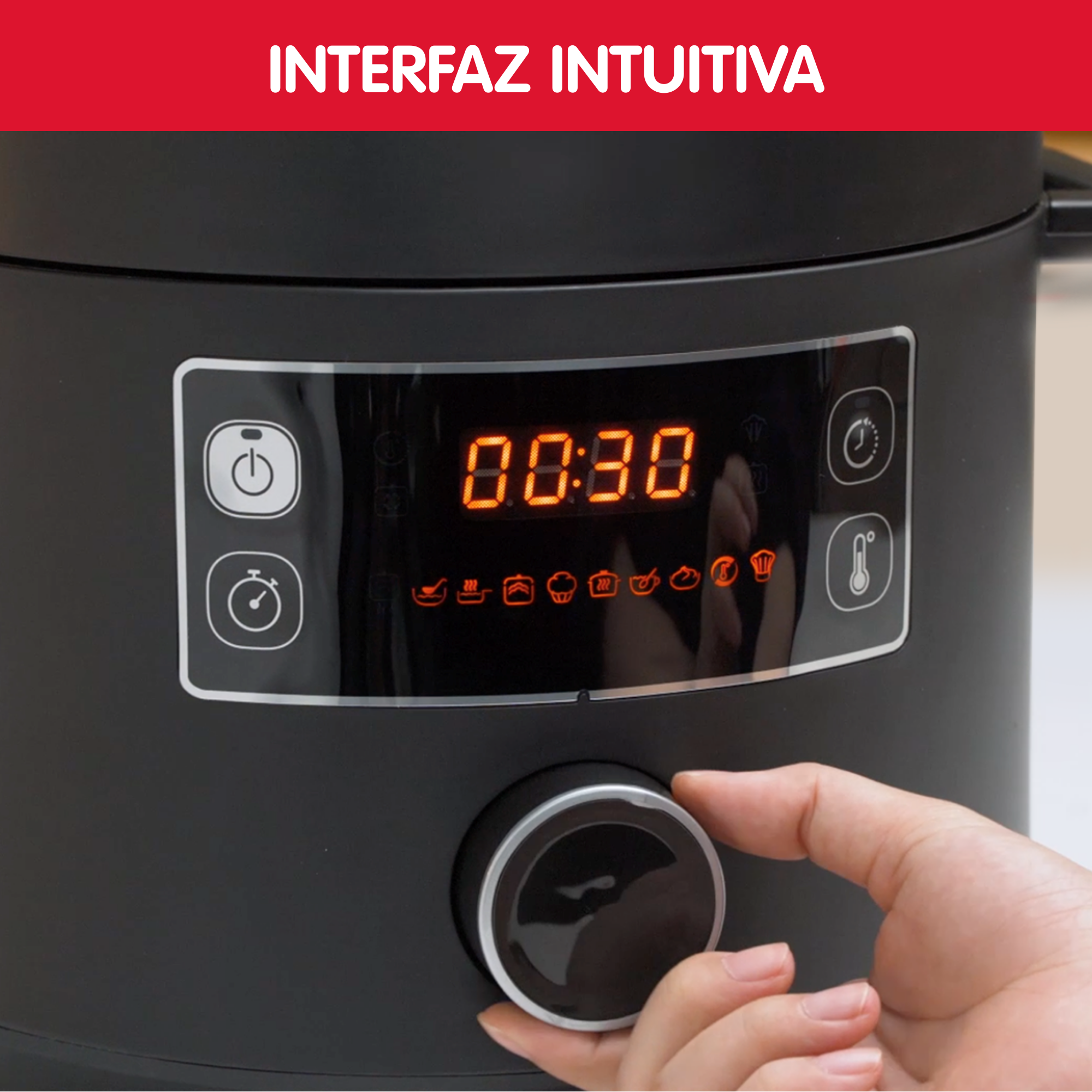 Turbo Cuisine , Olla Programable, 5 L, 10 Programas, Negra