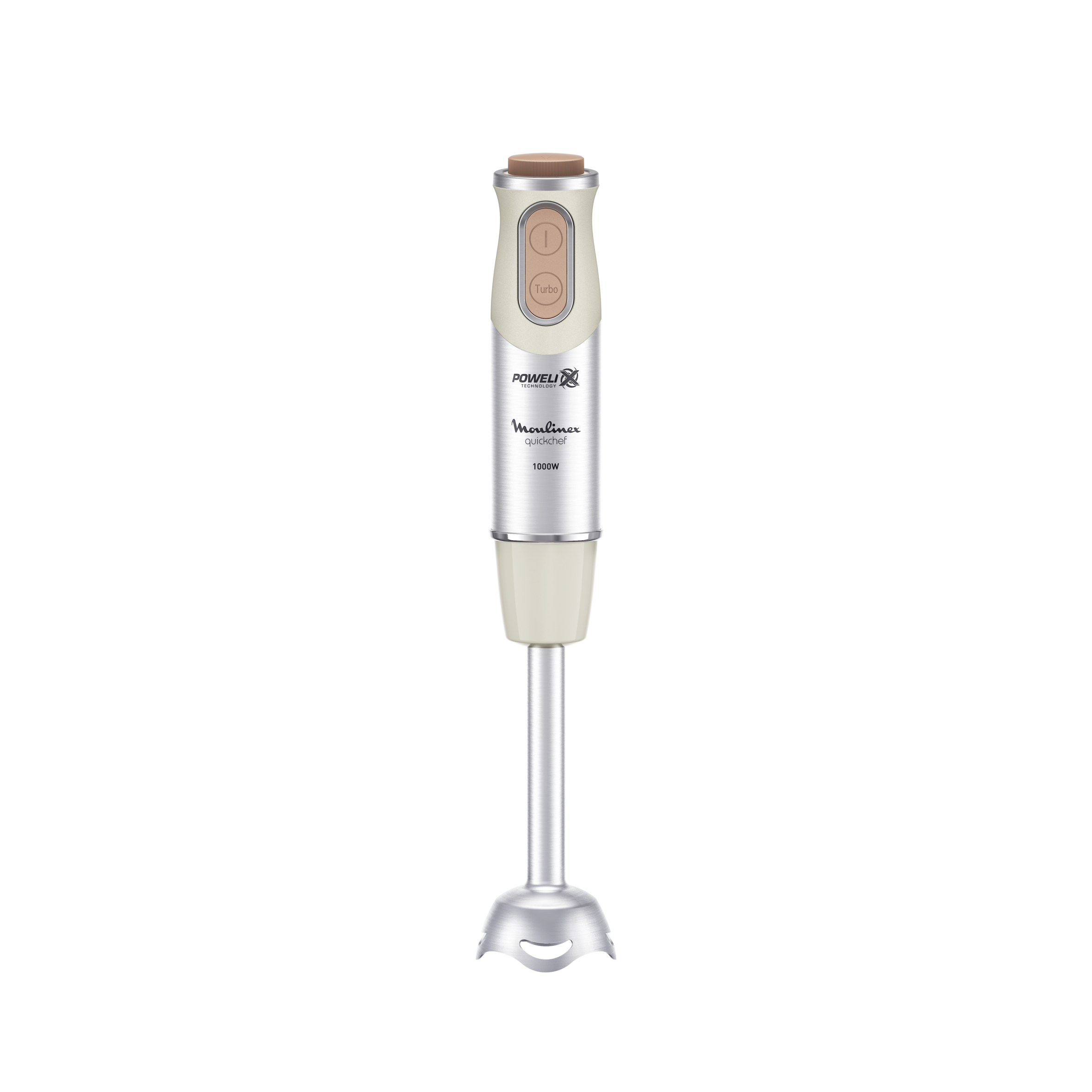 Quickchef 3 en 1, Batidora de mano con picadora, Varillas y vaso medidor, Máxima potencia, Tecnología de cuchillas Powelix