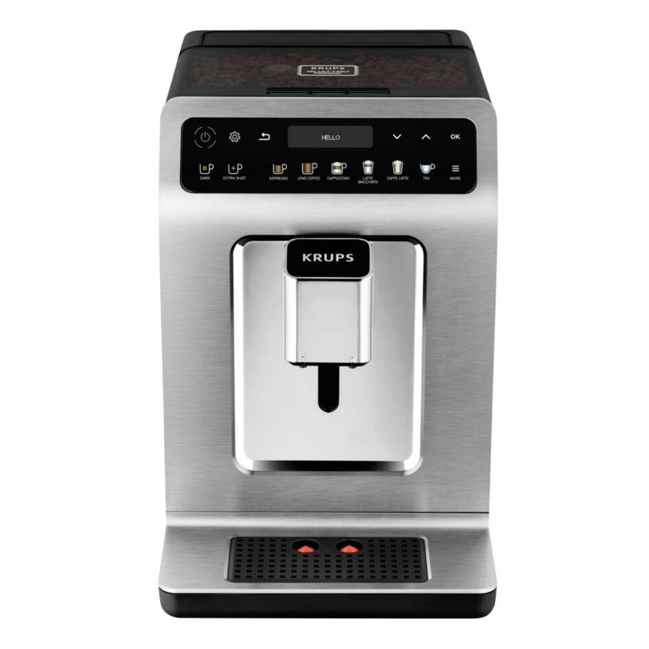 Espresso Evidence Plus, 19 preajustes de bebidas,  Interfaz a color, Sistema One-Touch Double Cappuccino, Autolimpieza, Metal