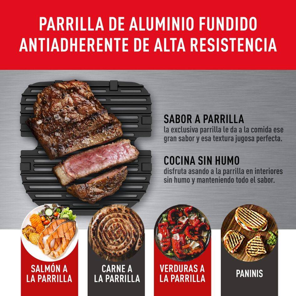 Easy Fry & Grill , Freidora de Aire, 4,6L, Digital, Negra