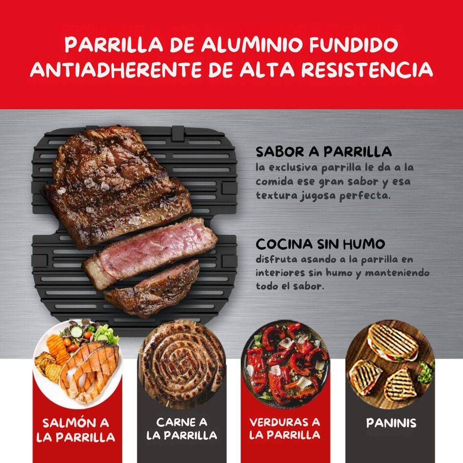 Easy Fry Horno & Grill 9 en 1, Freidora de aire y horno, 11 L, 9 programas automáticos