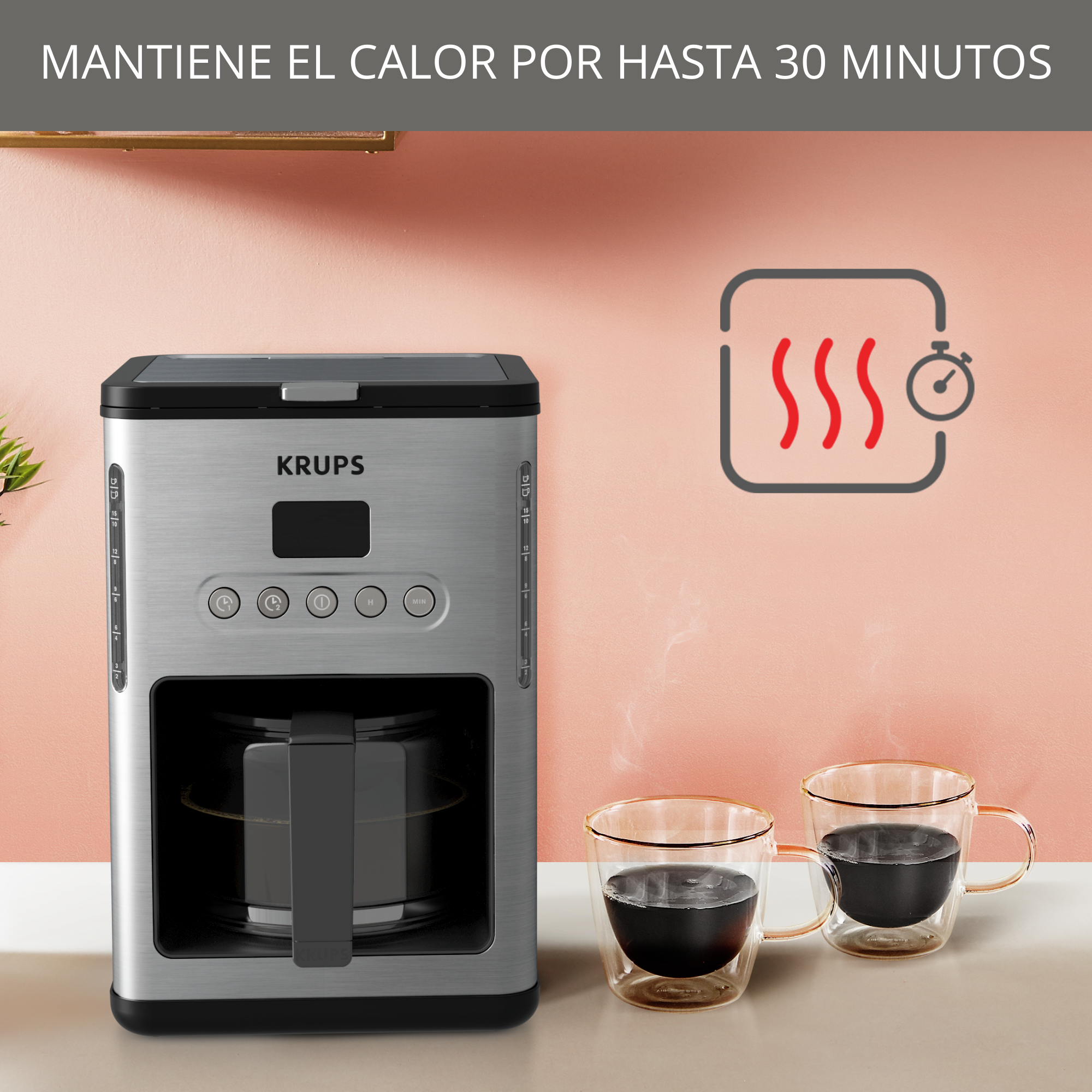 Control Line, Cafetera de goteo, 1,25L, 10 tazas, 1000 W