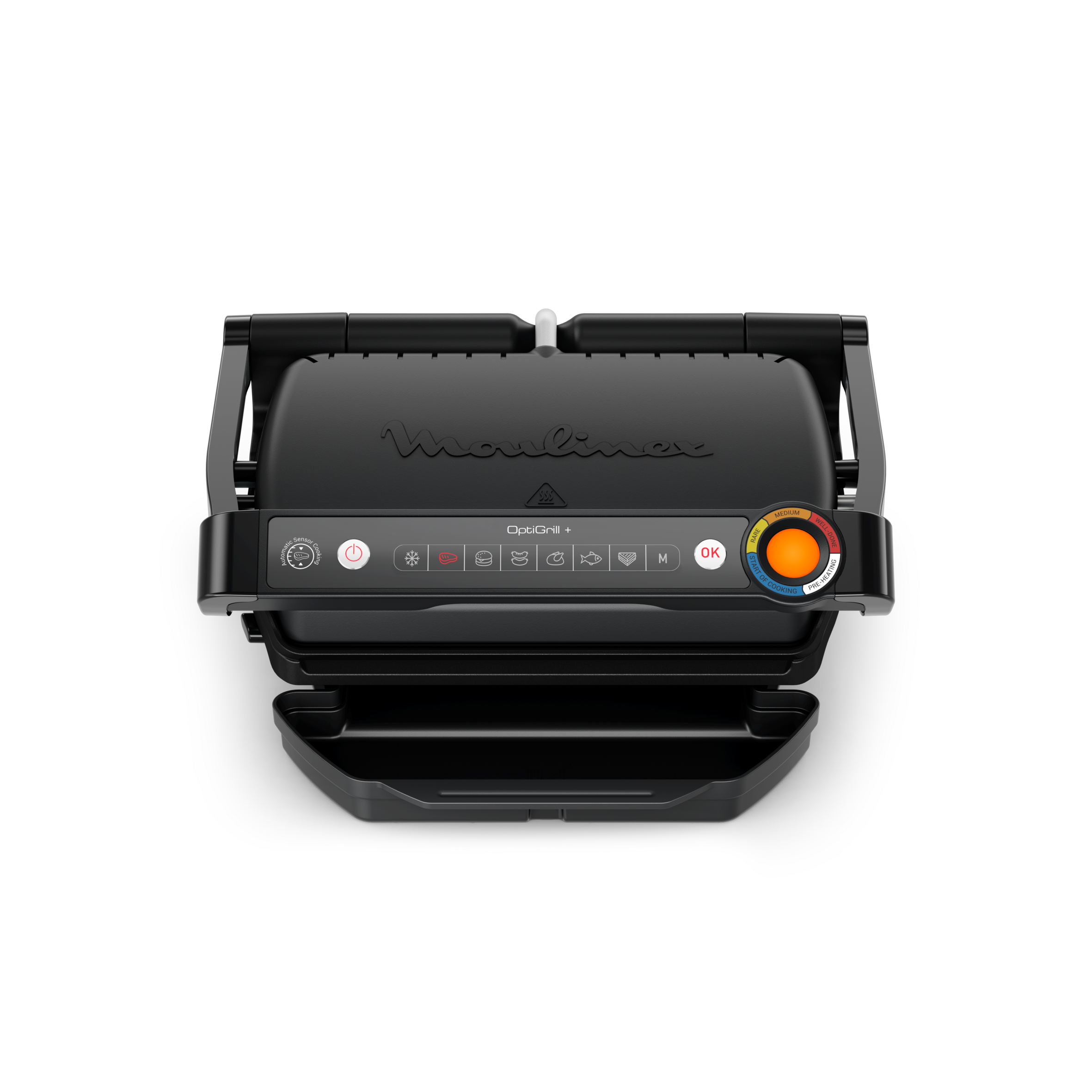 OptiGrill+, Parrilla Grill, 6 programas automáticos, Negro