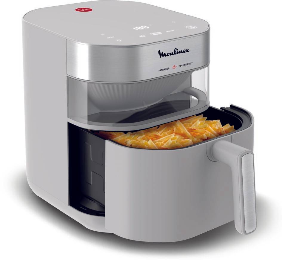 Easy Fry Infrared, Freidora de Aire Doble Calentador, Gran Capacidad 7 L, Tecnología por Infrarrojos, Resultados Crujientes