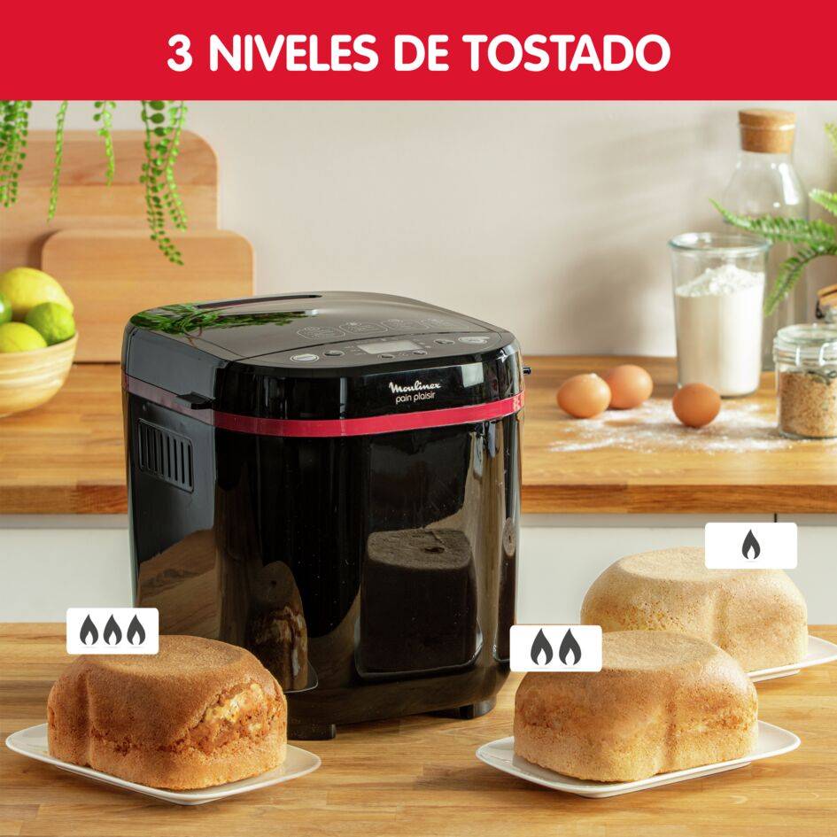 Pain & Plaisir, Panificadora, 1 kg, 17 programas, Pan casero, Panificadora para Celíacos, OW220830