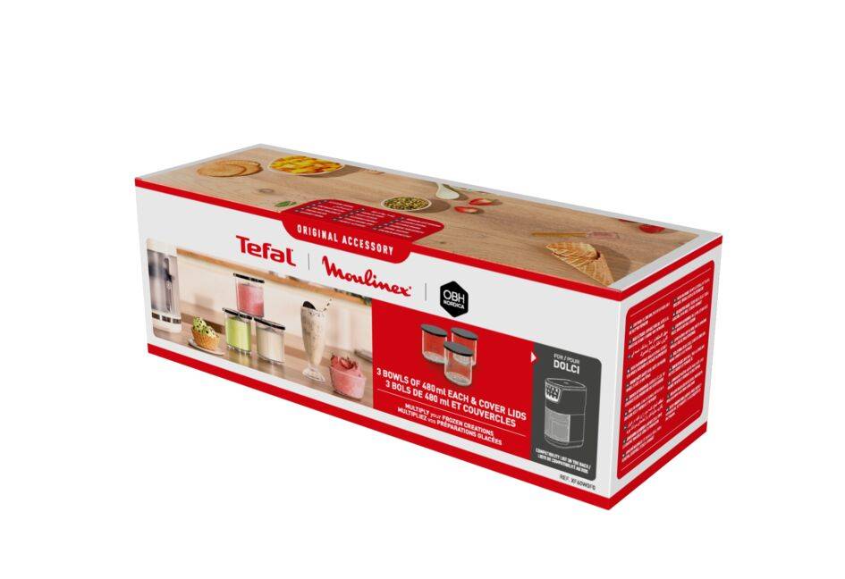 3 cuencos de 480 mL con tapas XF60W0F0