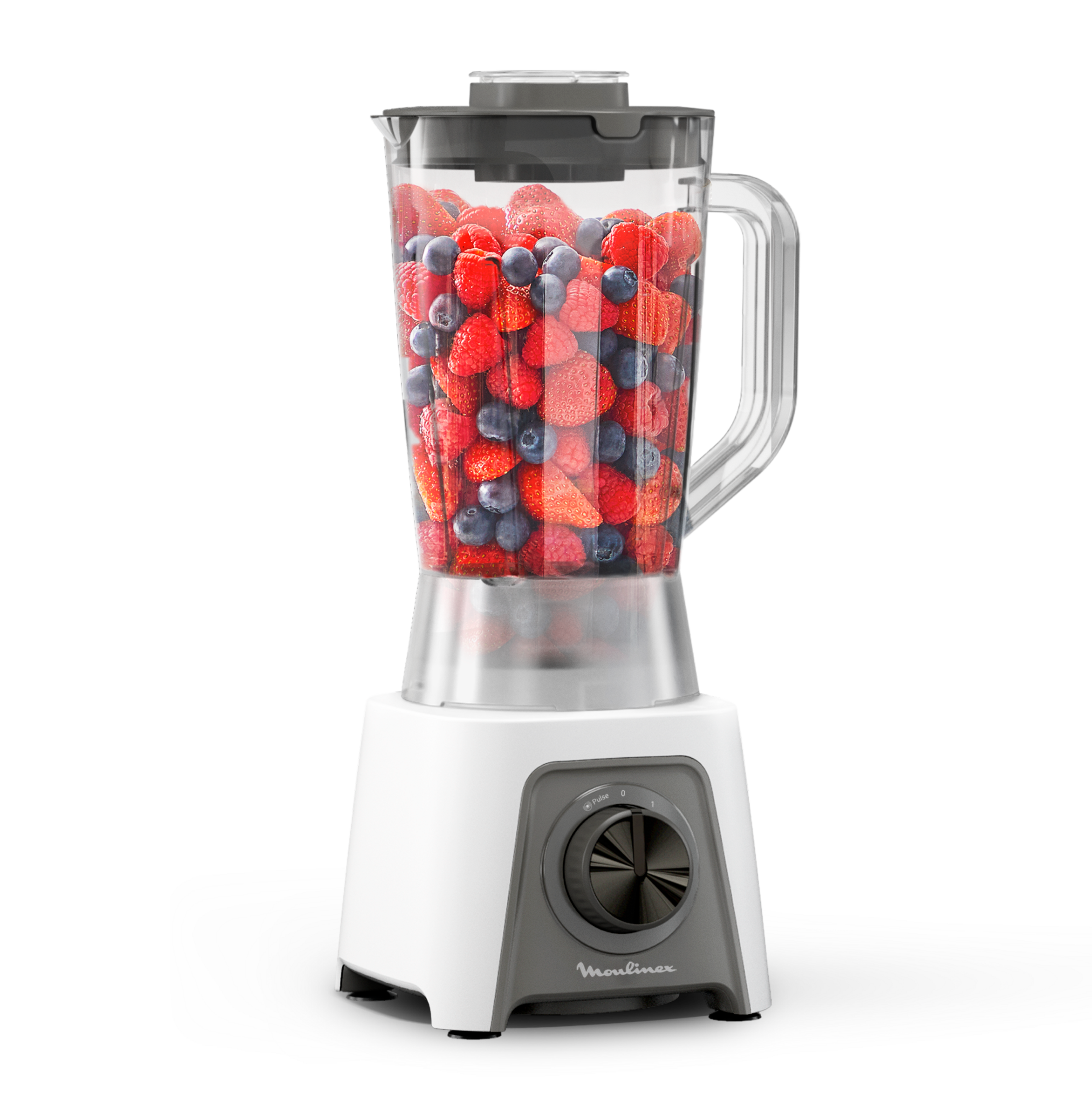 Moulinex Blendeo+, Licuadora de Cocina, Capacidad de 1,5 L, 450 W, 2 Velocidades, Jarra de plástico