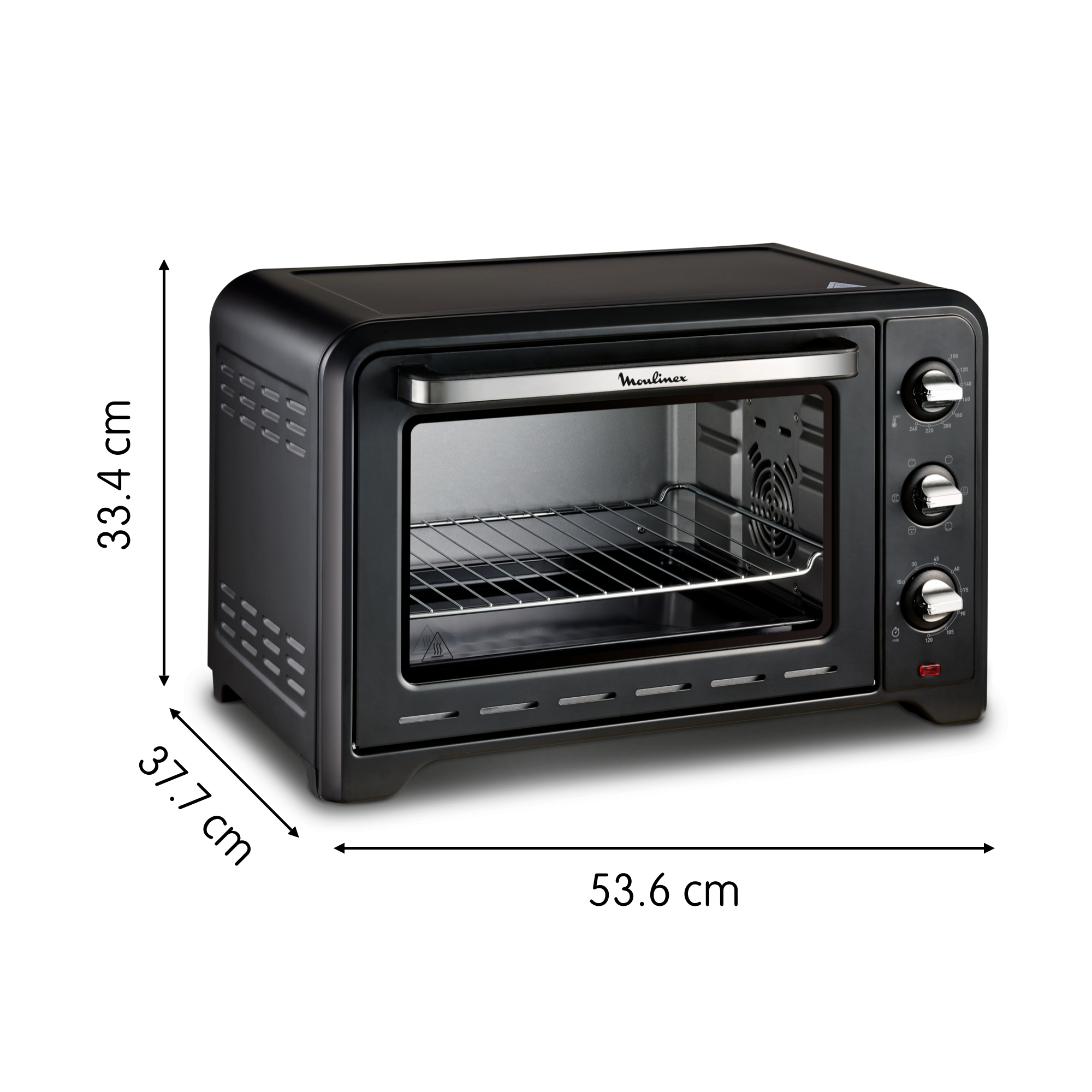 Optimo, Horno de sobremesa, 33 L, 7 modos de cocción, Accesorios