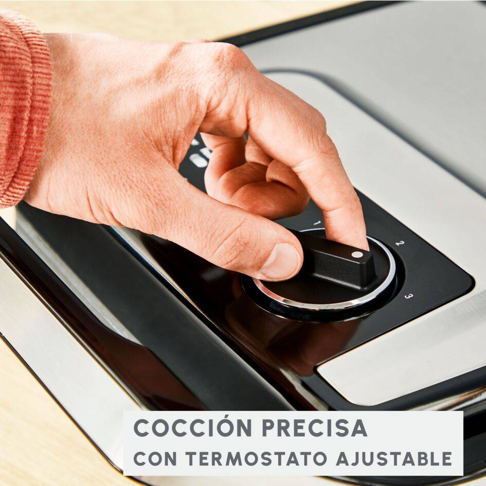 Inicio Adjust, 2 en 1 Grill & Sandwichera, Termostato Regulable, 2000 W