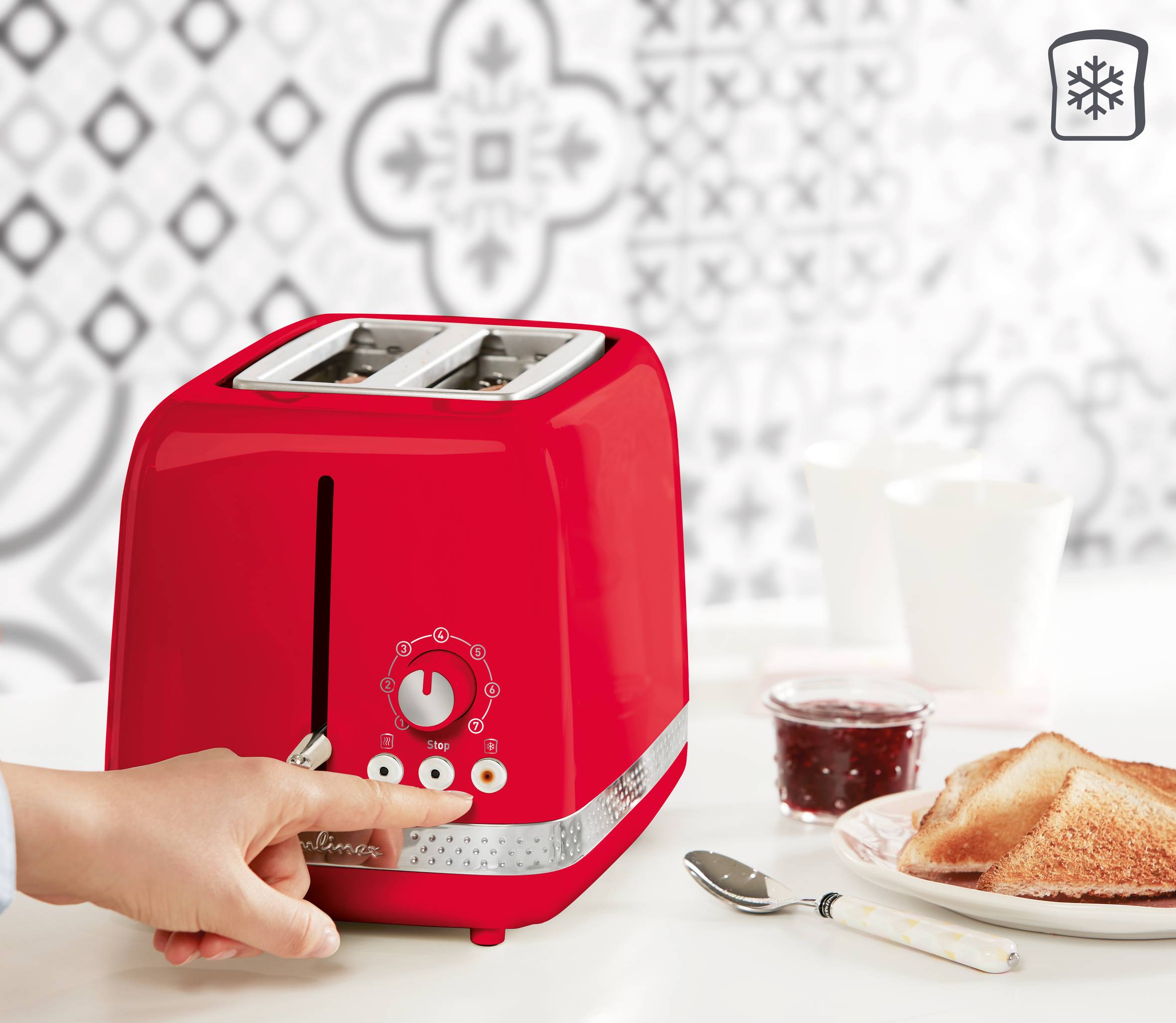 Soleil, Tostadora, 2 ranuras, Roja