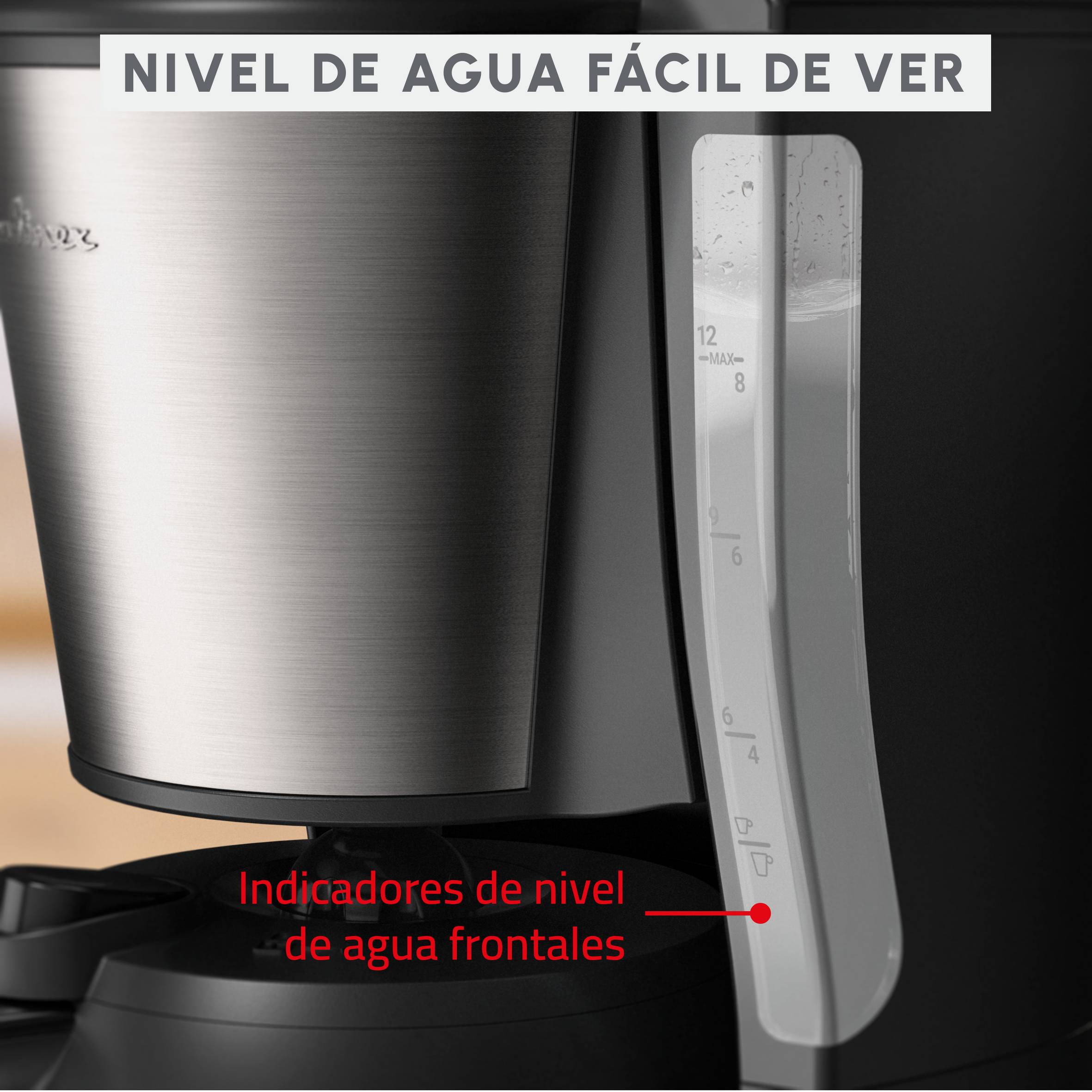 Subito, Cafetera de filtro, Jarra térmica, 0,9 L, 12 tazas