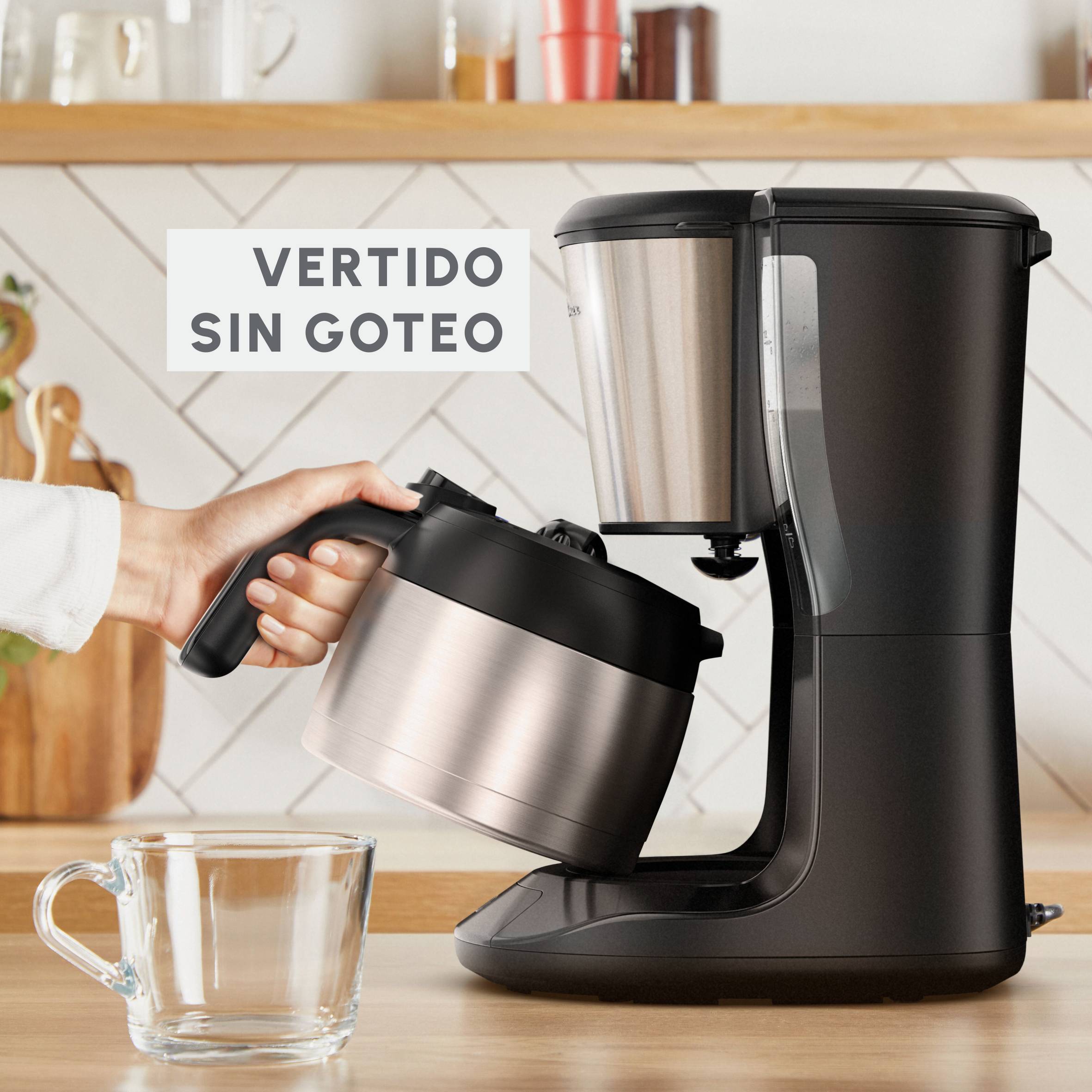 Subito, Cafetera de filtro, Jarra térmica, 0,9 L, 12 tazas