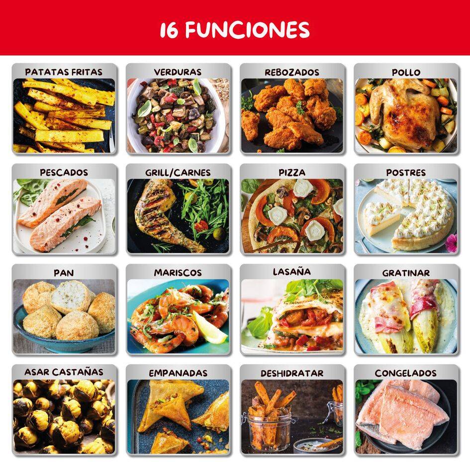 Easy Fry & Grill, Freidora de aire, 4,6 L, Mecánica, Negro