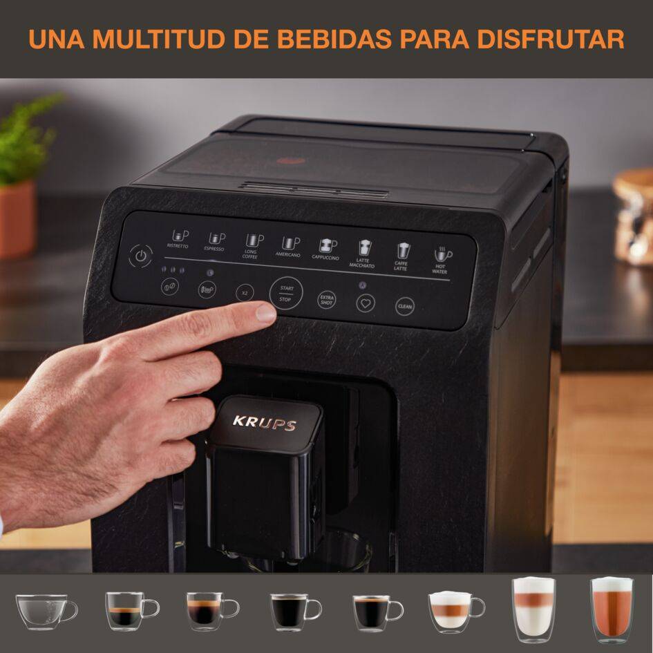 Evidence, Cafetera Superautomática, Panel táctil, 8 recetas automáticas, Espumador de leche