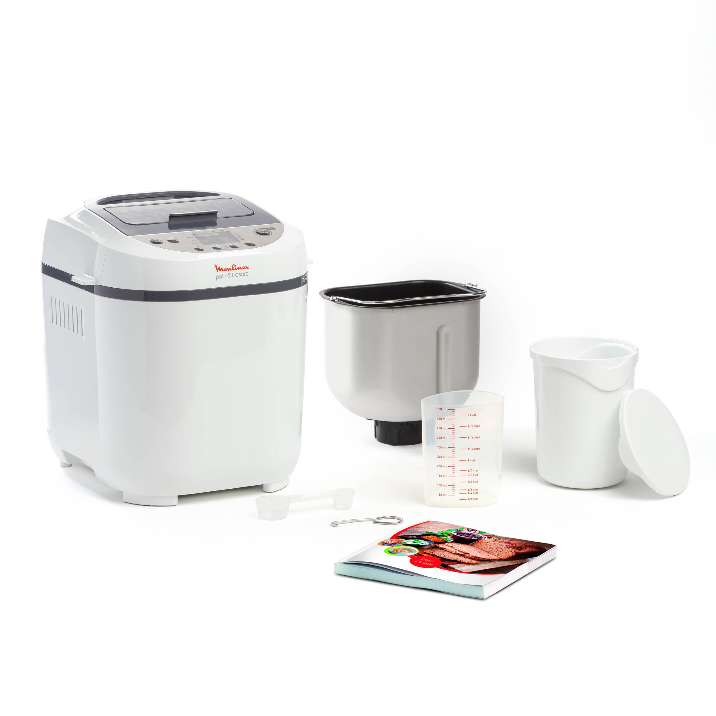 Pain et Trésors, Panificadora, 20 programas automáticos, 3 programas sin gluten, Blanco