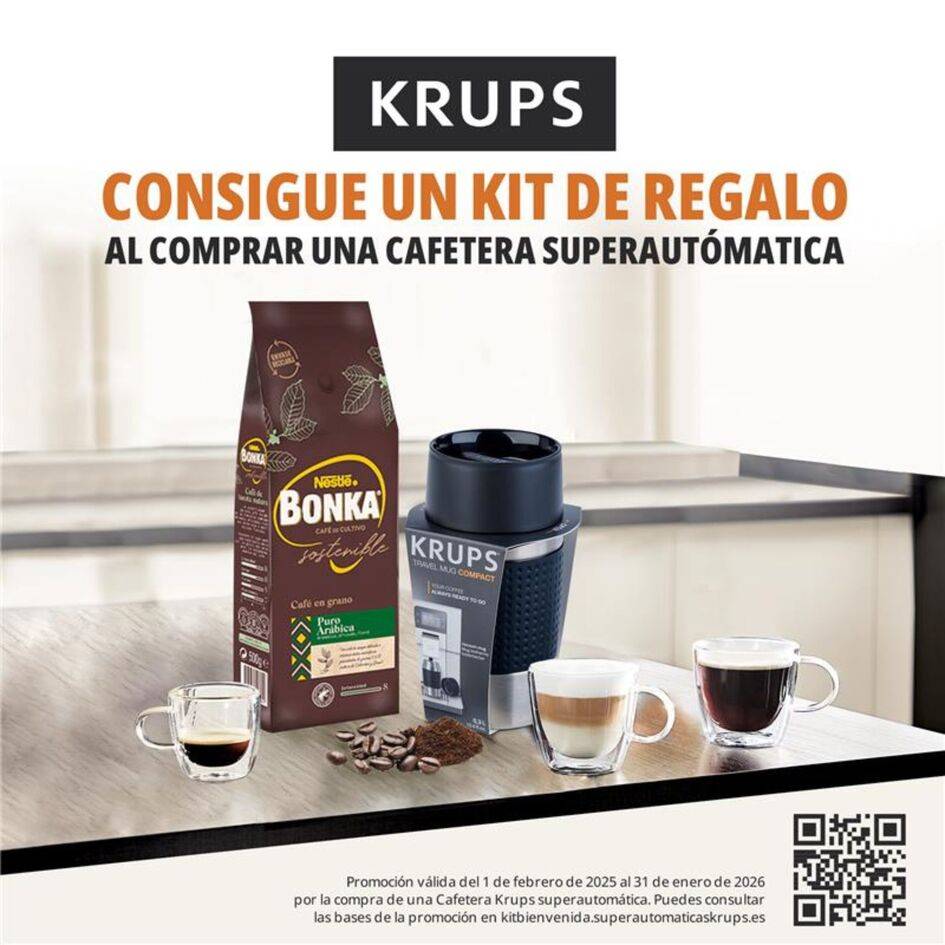 Intuition Preference +, Cafetera Superautomática, Pantalla táctil, 15 recetas automáticas, Jarra de leche Tecnología Milk Advance