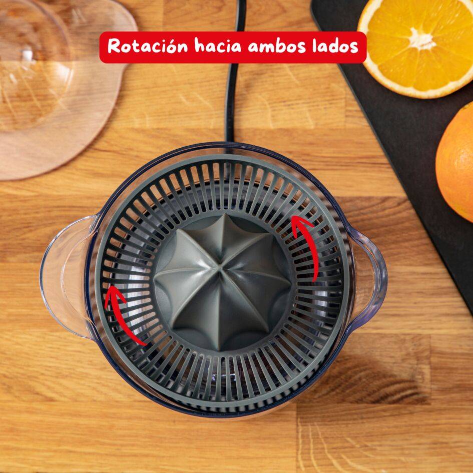 Ultracompact, Exprimidor de cítricos, 25 W, 450ml, Auto On/Off, Negro