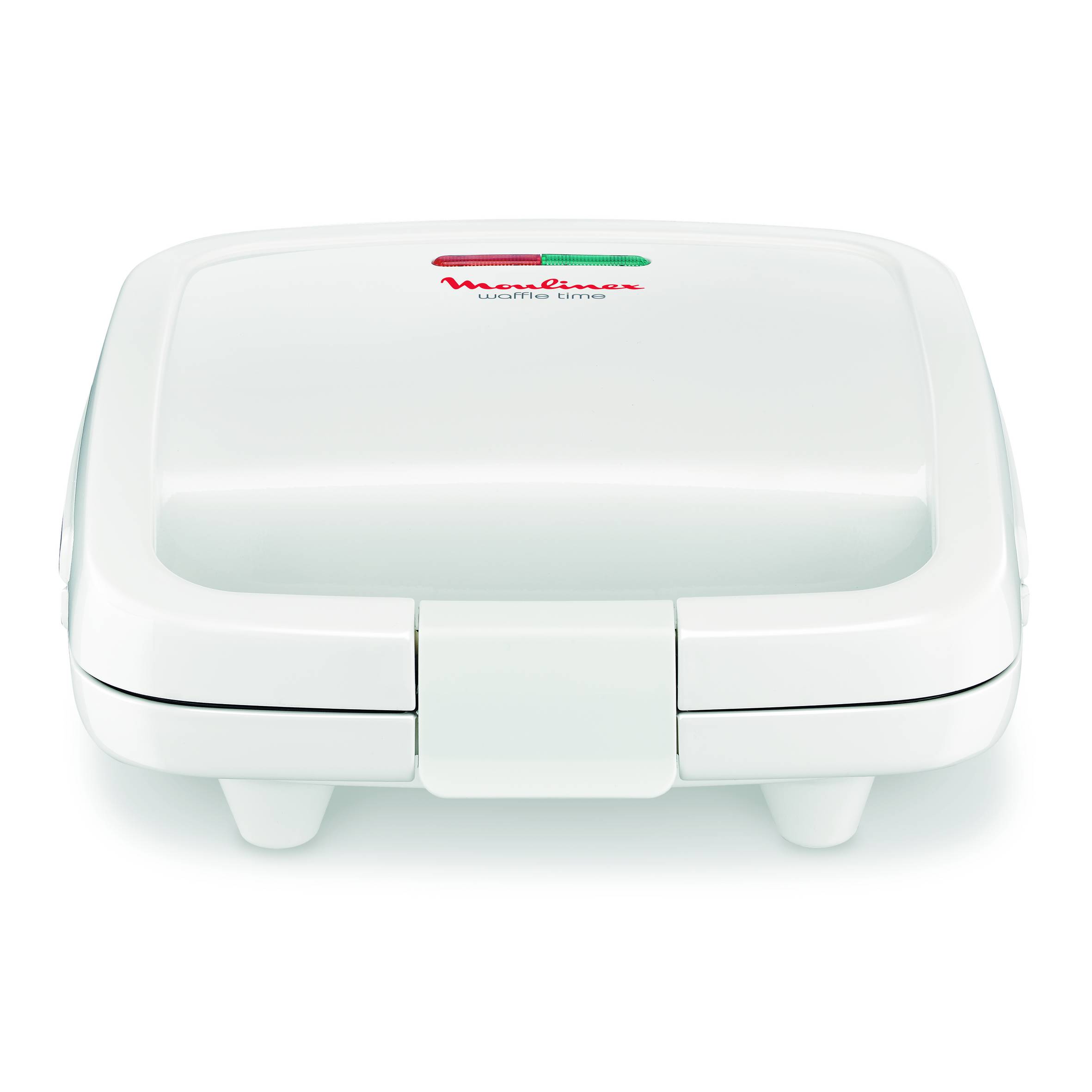 Waffle Time, Gofrera, Placas con Revestimiento Antiadherente, Precalentamiento, Blanco