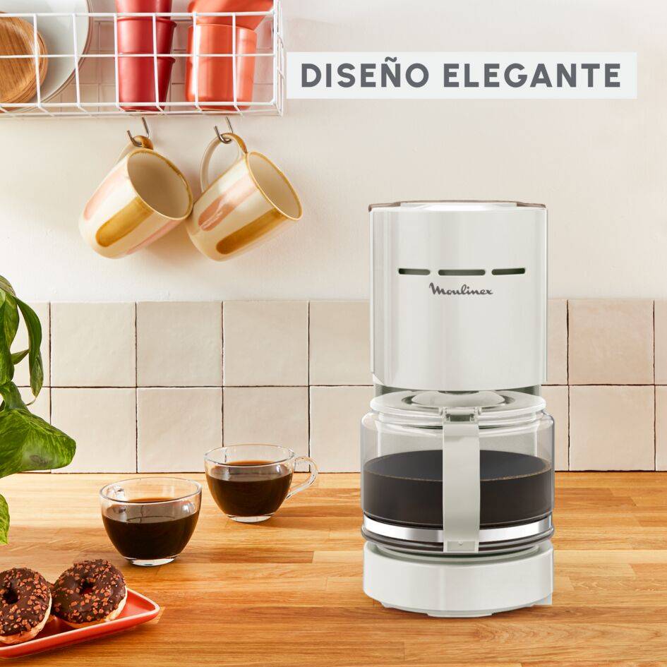 Uno, Cafetera de filtro, portafiltro giratorio, sistema antigoteo