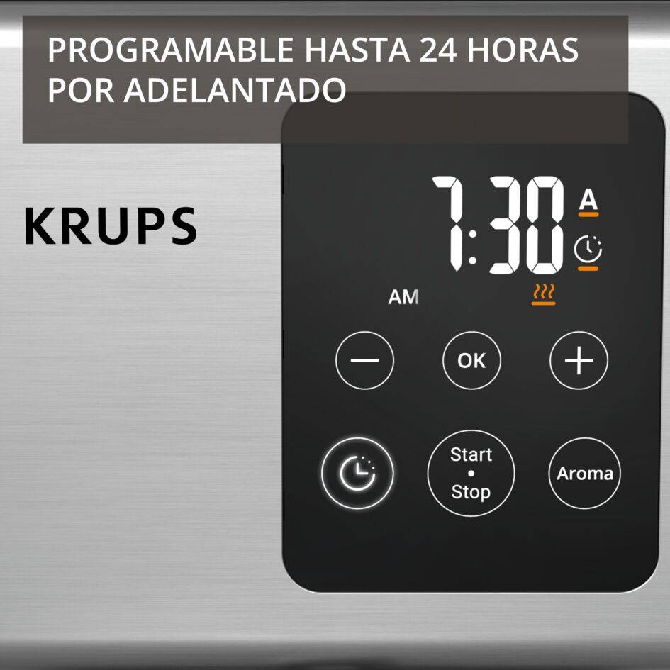 Selection, Cafetera de goteo, 1,25L, Función aroma, Pantalla táctil, Programable, Fácil de usar, Apagado automático