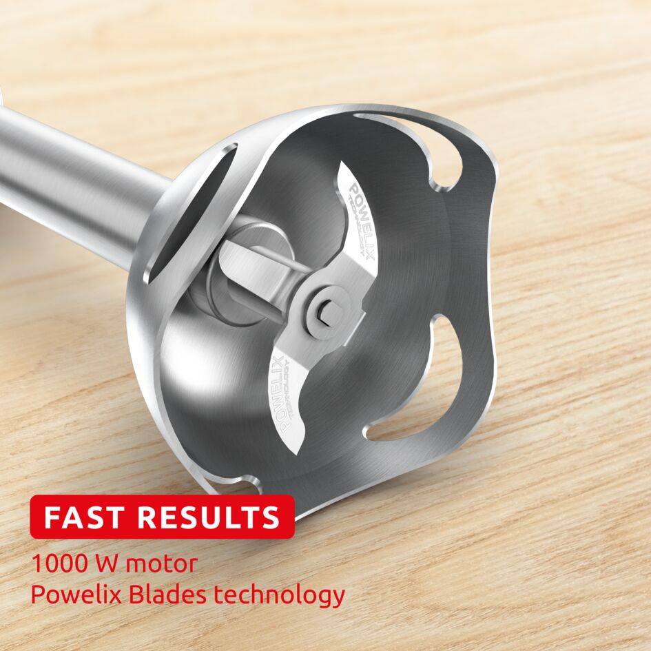 Easy Milker & Quickchef+, Robot de hacer leche vegetal con batidora de mano, Cuchillas Powelix, 20 velocidades