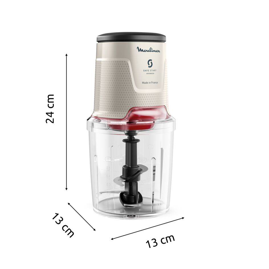 Easy Press, Picadora eléctrica de alimentos, 500 ml, 600 W, 4 cuchillas afiladas