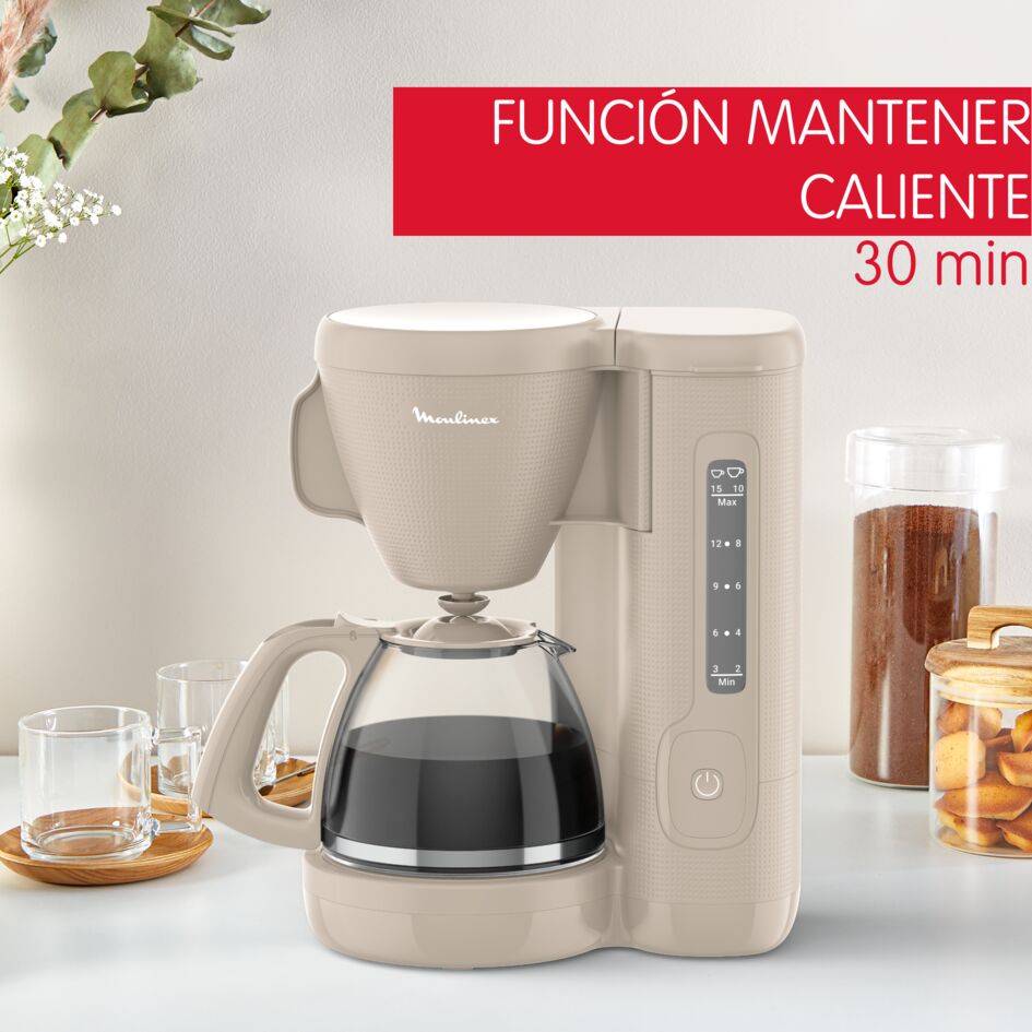 Morning, Cafetera de Filtro, 1,25 L, Beige