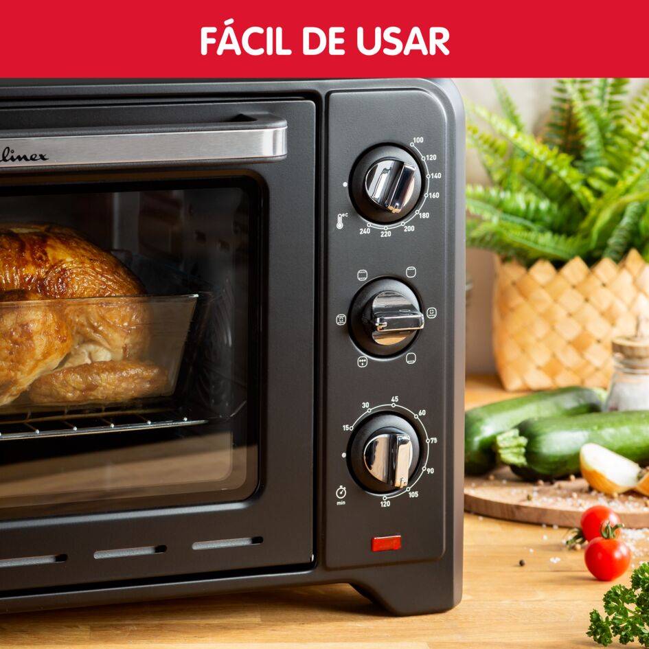 Optimo, Horno de sobremesa, 33 L, 7 modos de cocción, Accesorios