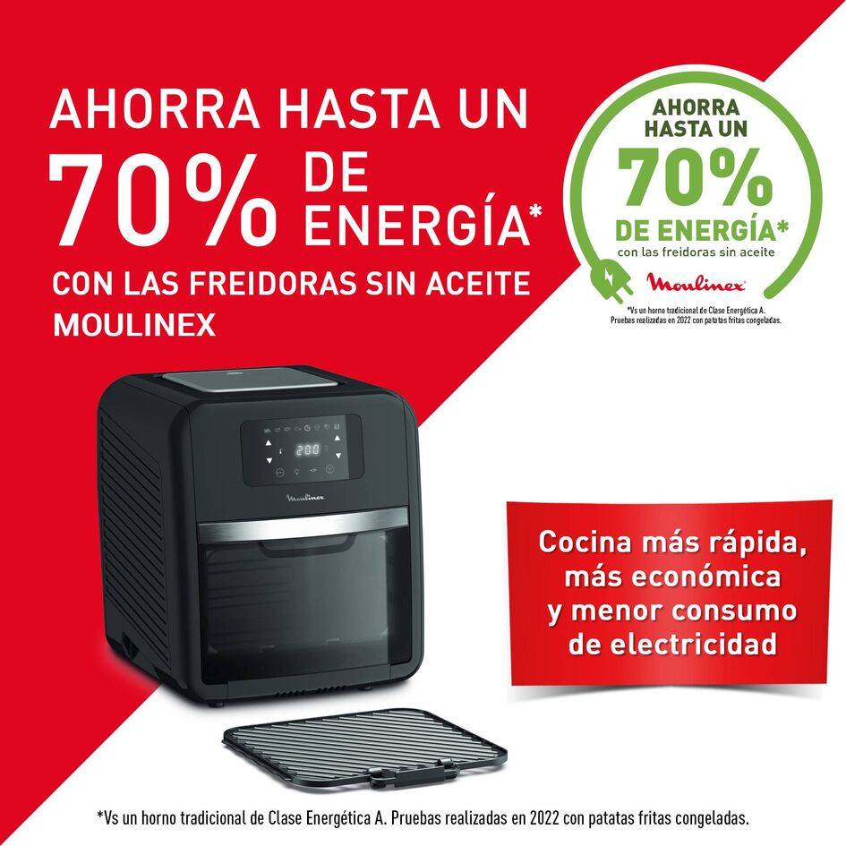 Easy Fry Horno & Grill 9 en 1, Freidora de aire y horno, 11 L, 9 programas automáticos