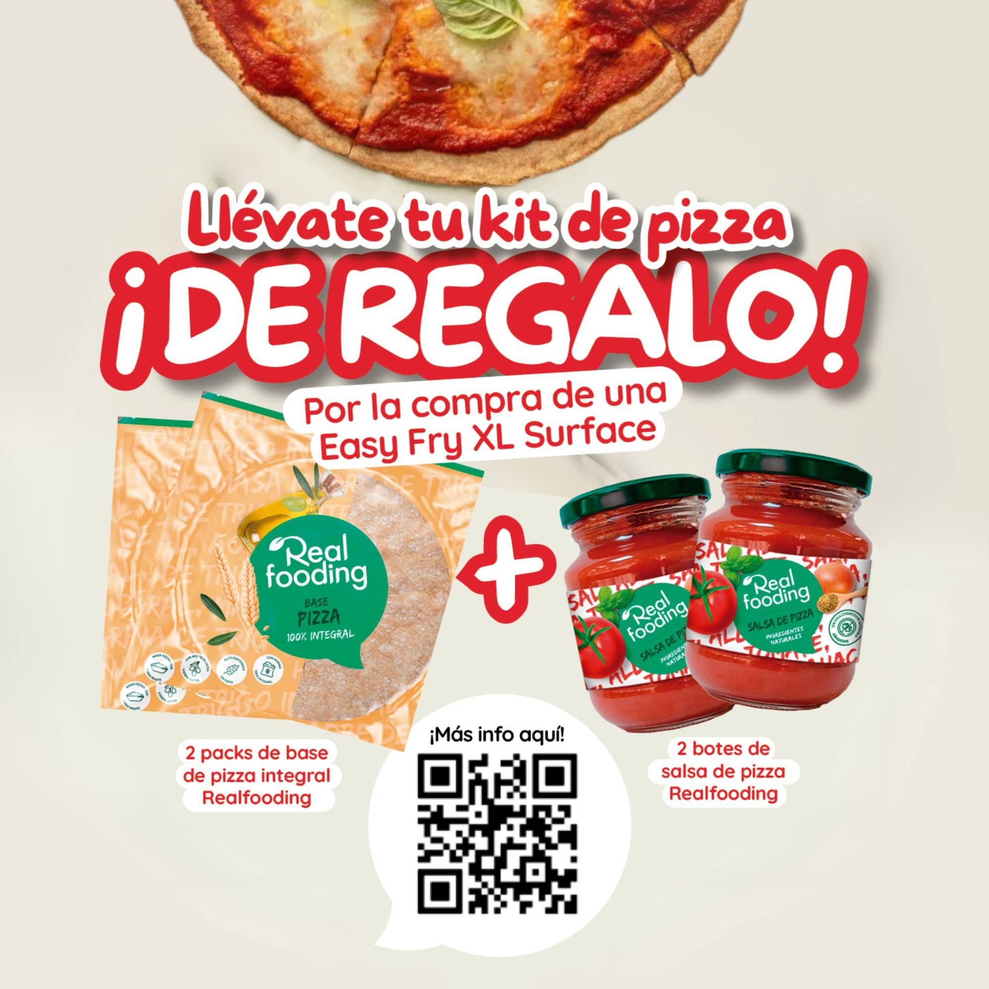 Easy Fry XL Surface, Freidora de Aire, Gran Superficie de Cocción, Doble Resistencia, Formato Compacto, Ventana de Visualización