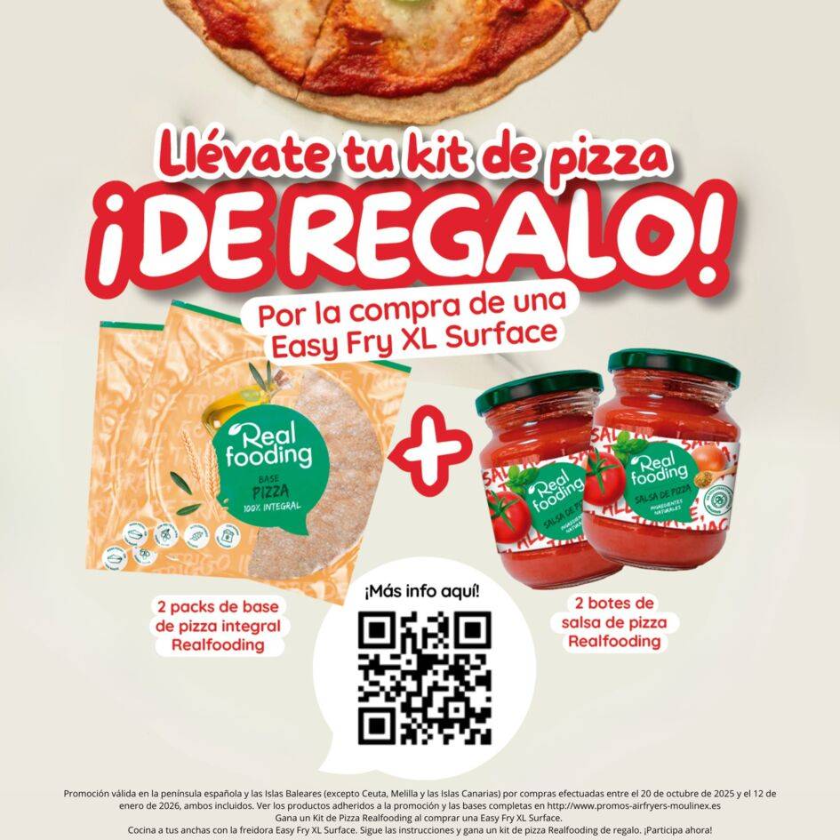 Easy Fry XL Surface, Freidora de Aire, Gran Superficie de Cocción, Doble Resistencia, 10 Programas Automáticos, Formato Compacto, Ventana de Visualización, Negro