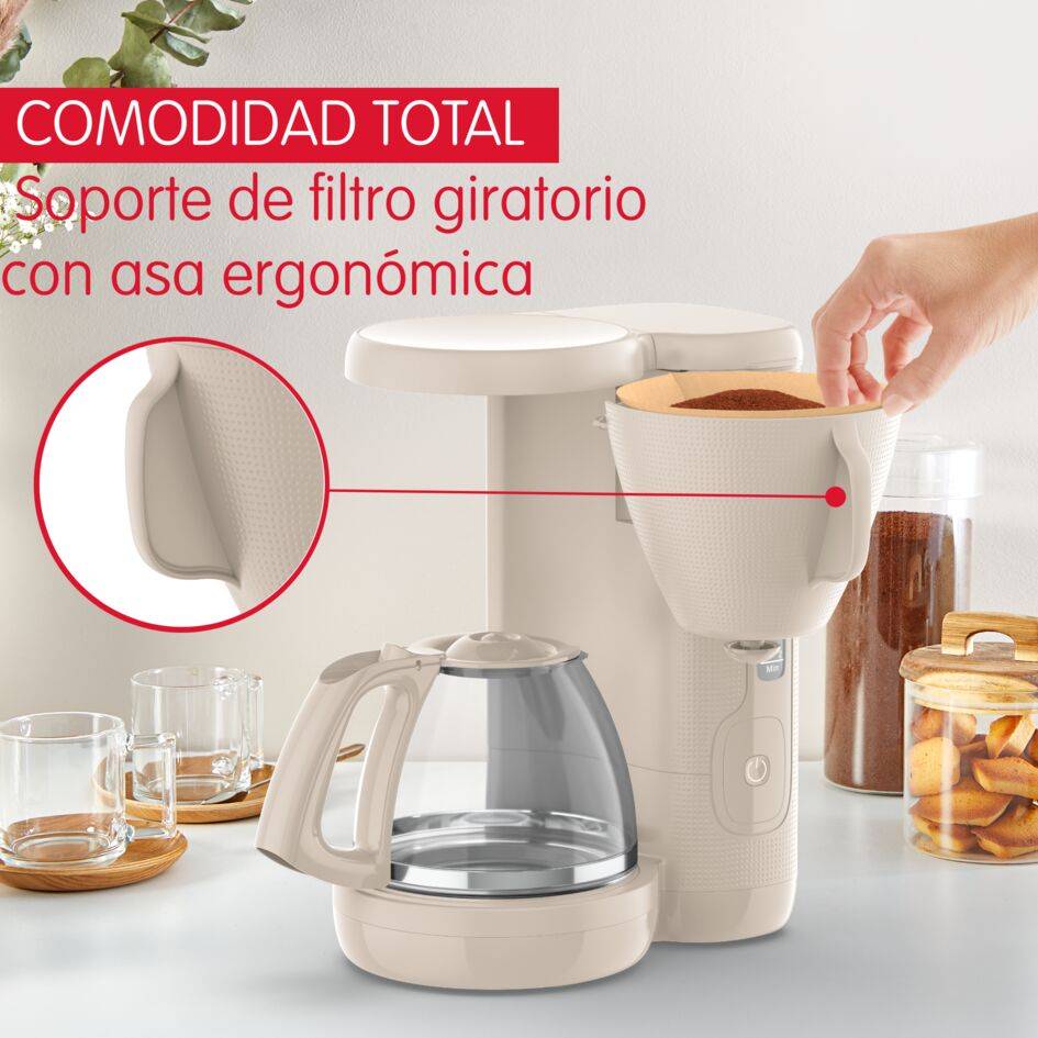 Morning, Cafetera de Filtro, 1,25 L, Beige