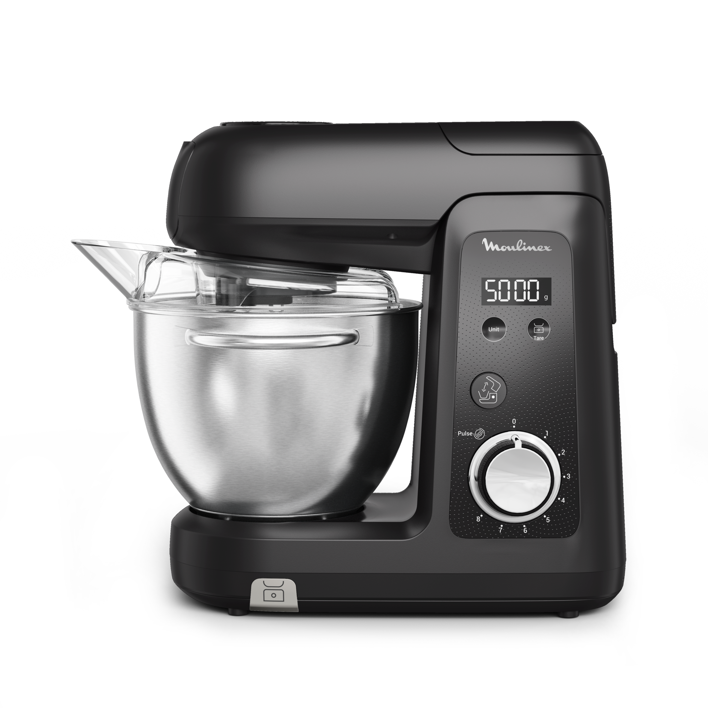 Bake Partner +, Robot de repostería, 1100 W, 5 Accesorios Versátiles, Capacidad del bol 4,6L, Batidora 1,15l, Báscula Integrada, Kit Bakegood