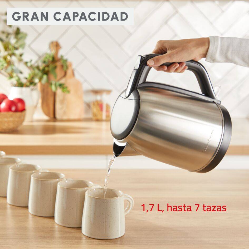 Subito, Hervidor de agua eléctrico, Indicador de una taza, Apertura con una sola mano