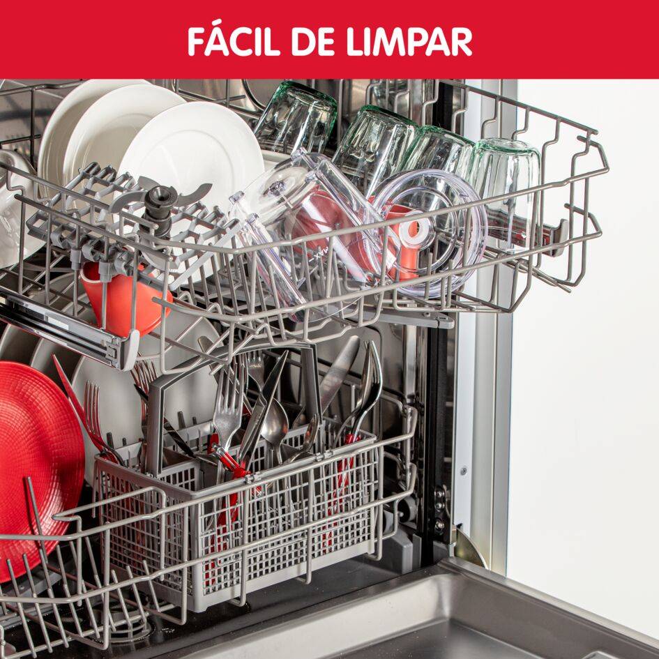 Moulinette Essential, Picadora, 300 W, 4 cuchillas, 400 ml de capacidad, Sistema de bloqueo seguro