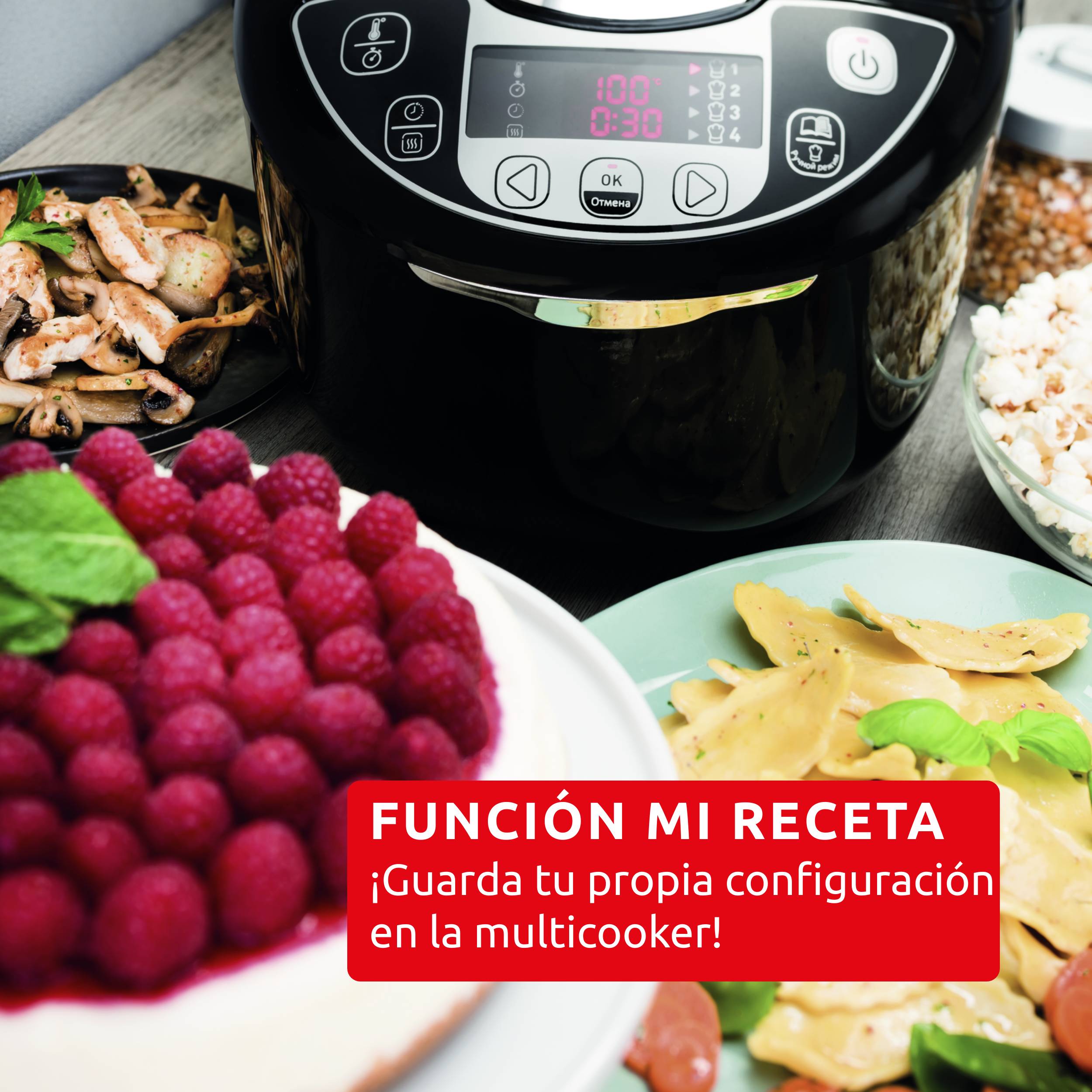 Fuzzy Logic, Olla multifunción, 5 L, 25 programas, Revestimiento antiadherente, Accesorios Incluidos