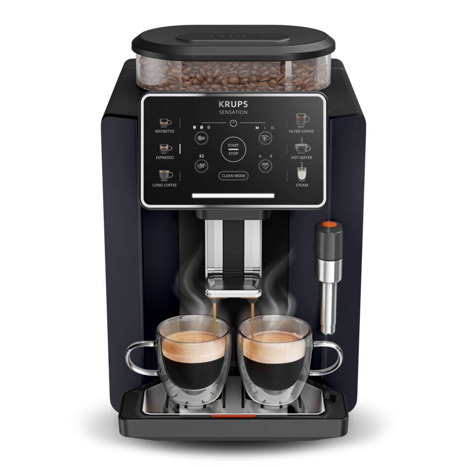 Sensation, Cafetera Superautomática, Panel táctil, 5 recetas automáticas, Espumador de leche