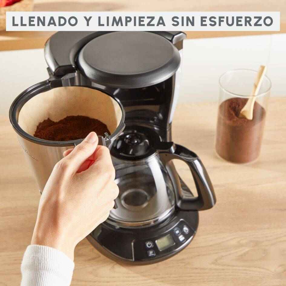 Subito 5, Cafetera de filtro, 1,25 L, 1000 W, Con Temporizador, Inox