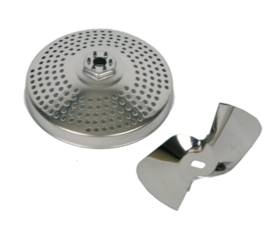 Rejilla pequeña + pala de acero inoxidable MS-651781