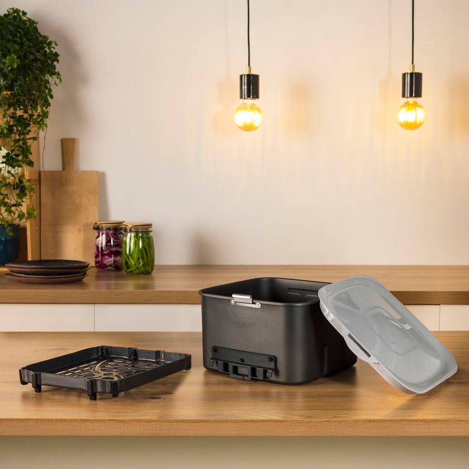 Set de almacenamiento Easy Fry Silence 7L, cajón adicional, rejilla y tapa