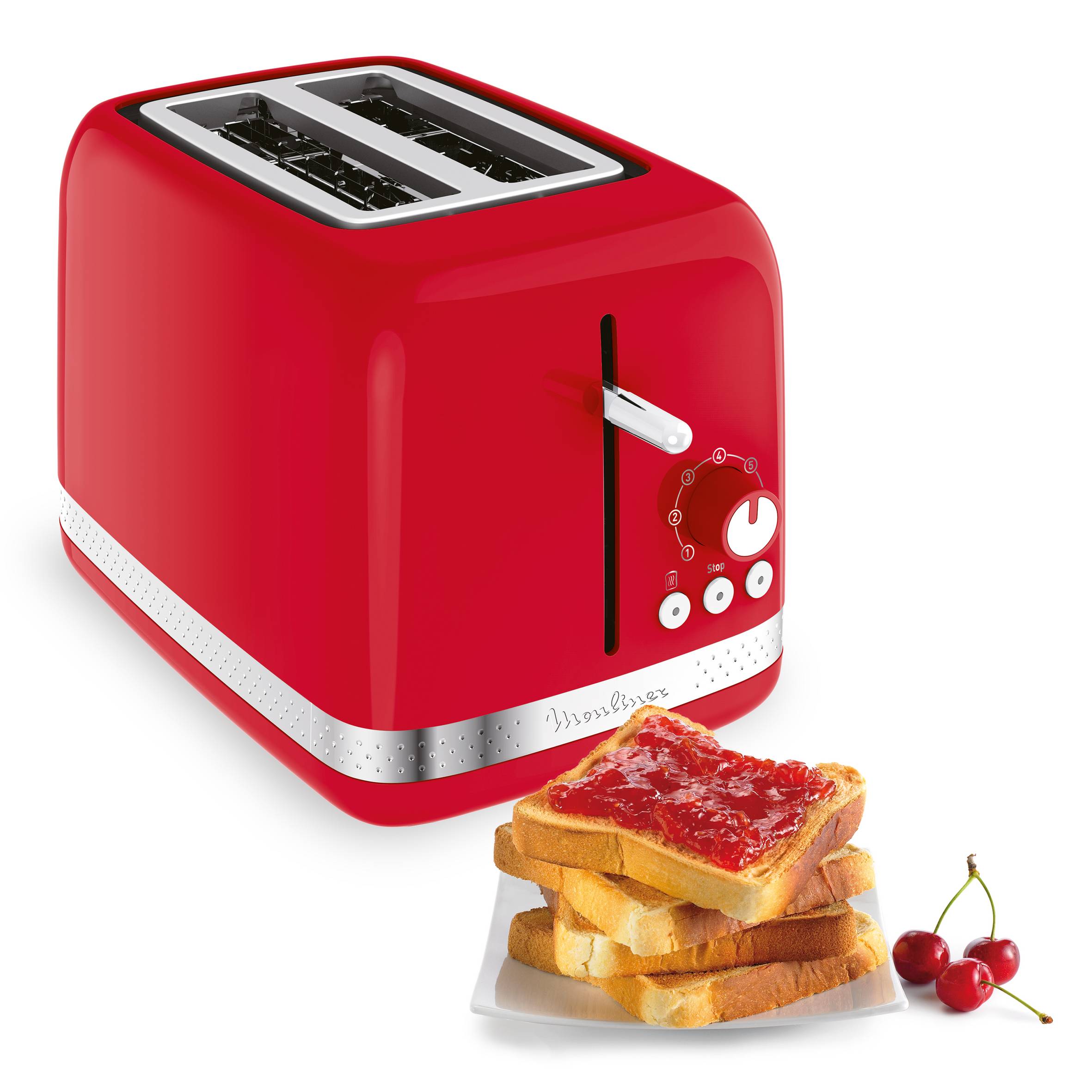 Soleil, Tostadora, 2 ranuras, Roja