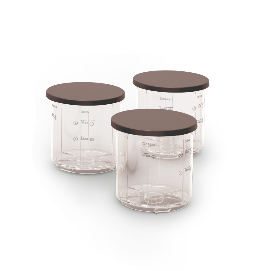 3 cuencos de 480 mL con tapas XF60W0F0