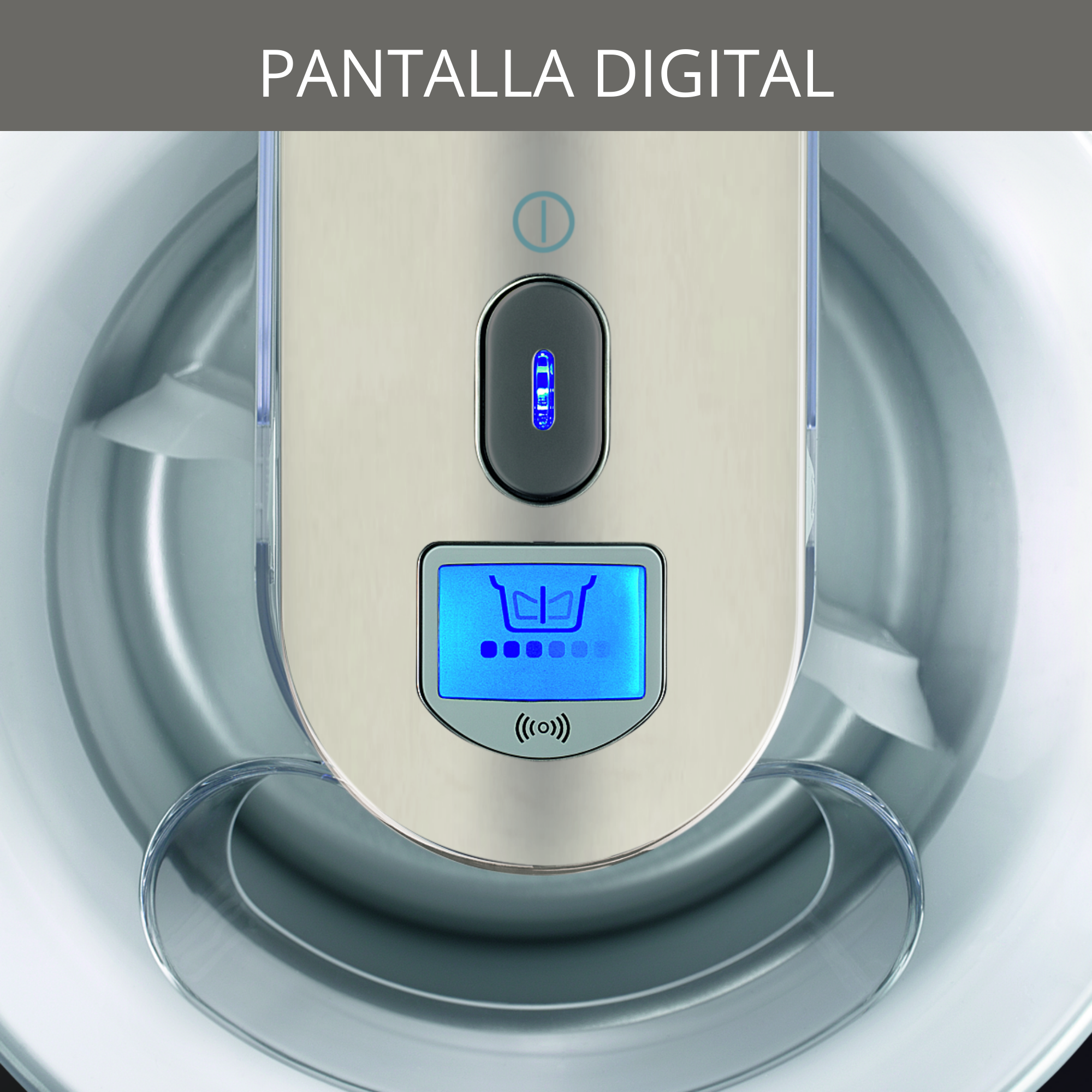 Perfect Mix 9000, Máquina para hacer helados y sorbetes, 1,6L , Pantalla digital, Tapa transparente