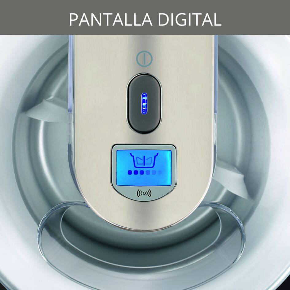 Perfect Mix 9000, Máquina para hacer helados y sorbetes, 1,6L , Pantalla digital, Tapa transparente