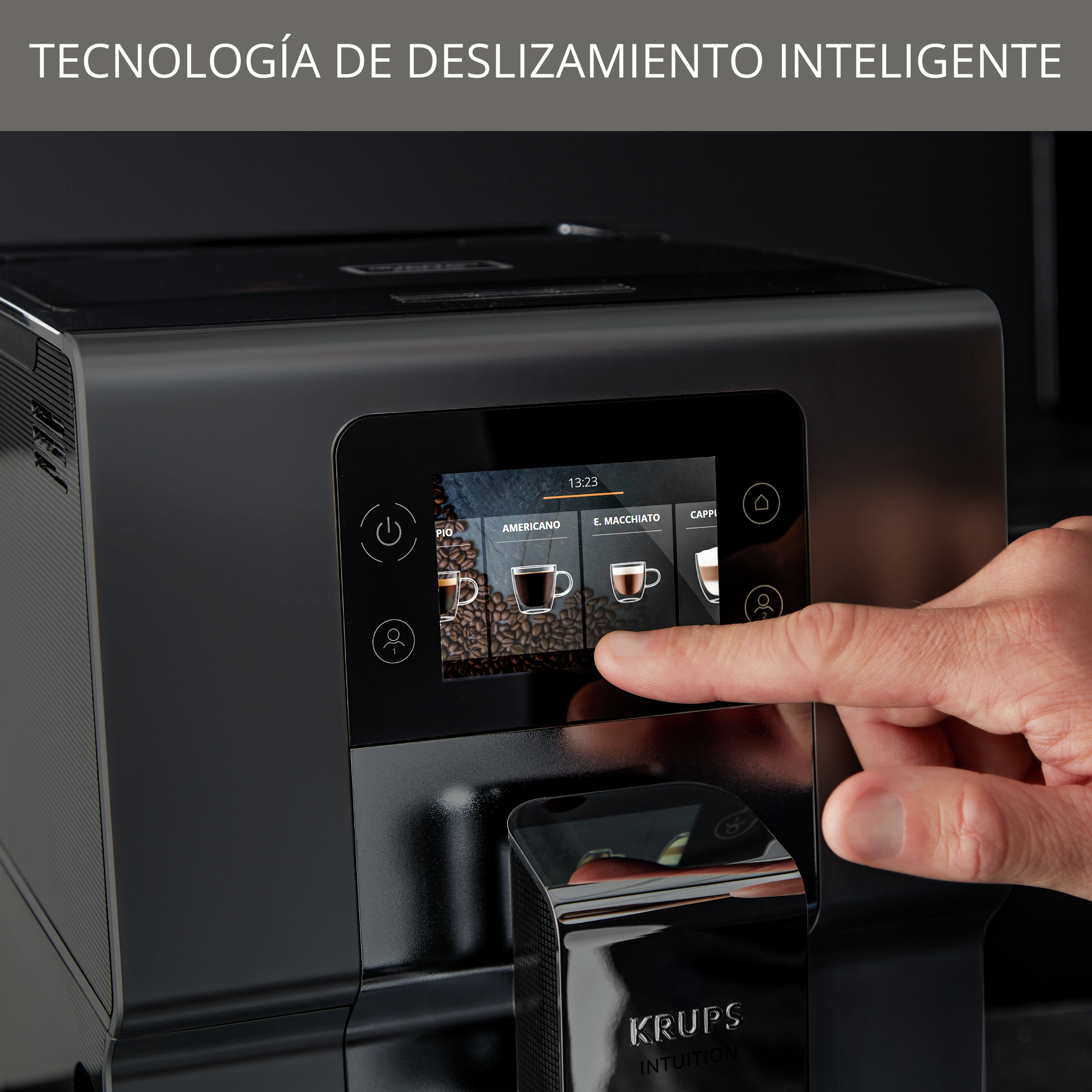 Intuition Preference +, Cafetera Superautomática, Pantalla táctil, 15 recetas automáticas, Jarra de leche Tecnología Milk Advance