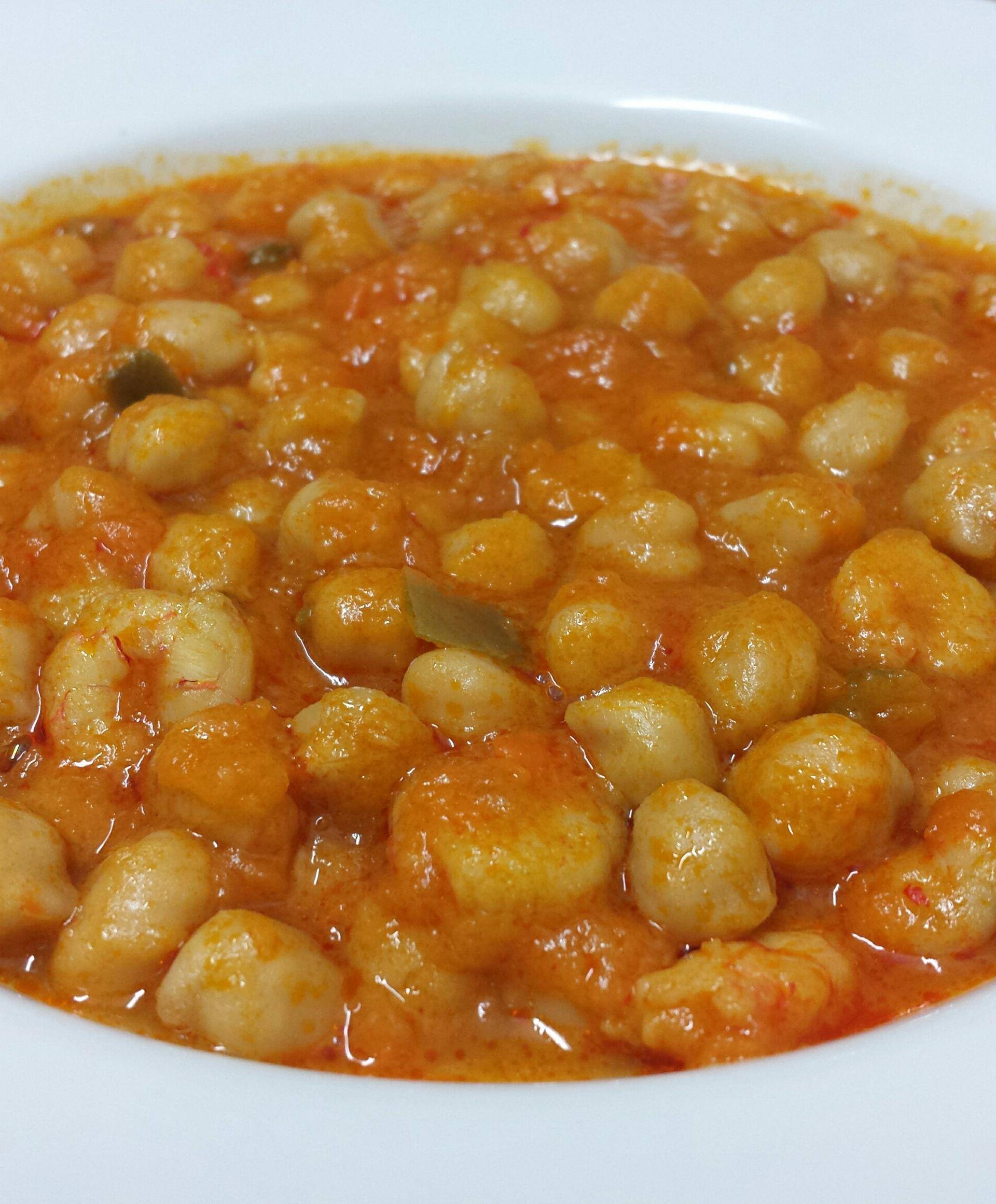 Garbanzos con gambas - Receta Companion Connect XL | Moulinex